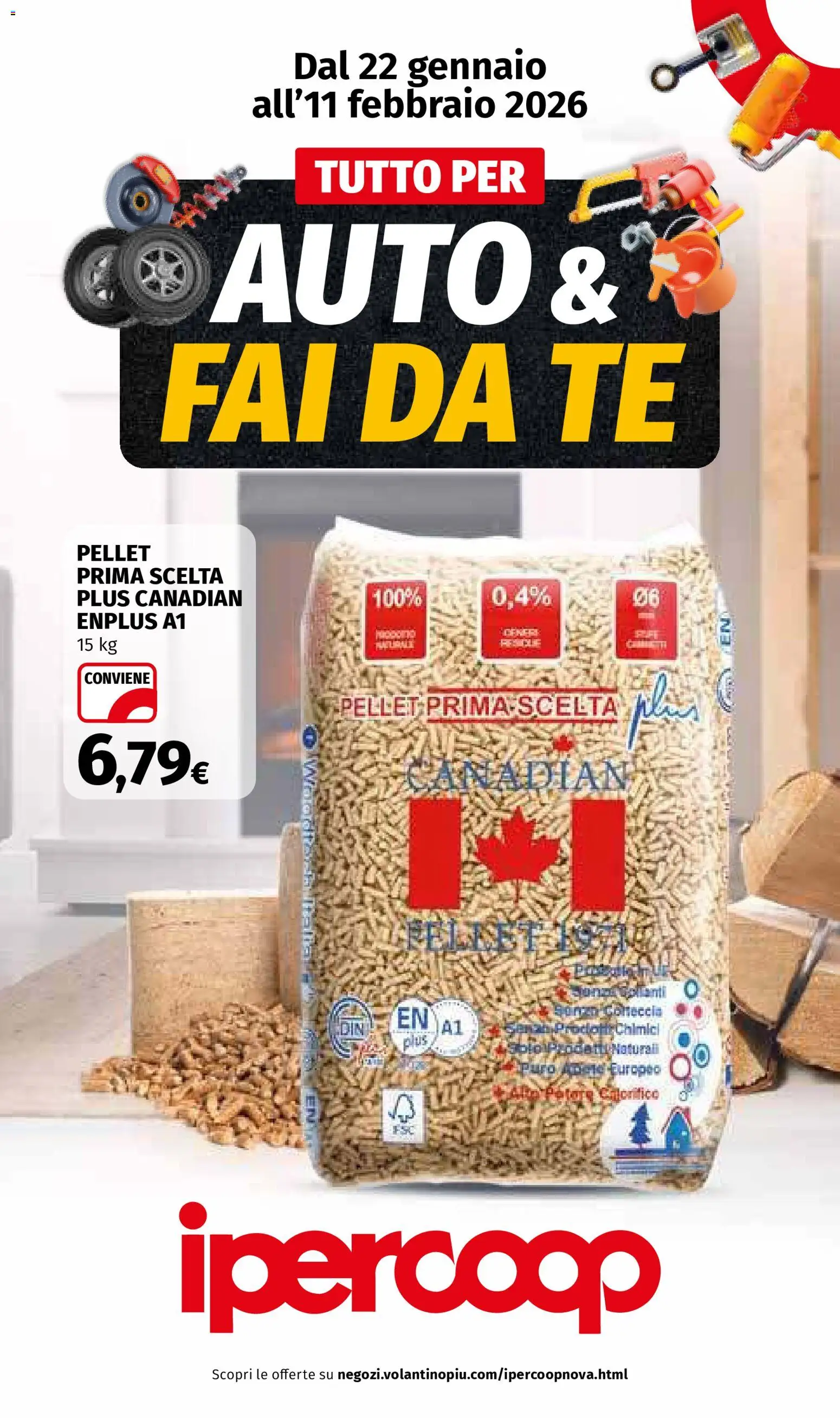Volantino Ipercoop del 22.01.2026 | Pagina: 1 | Prodotti: Pellet, Tè