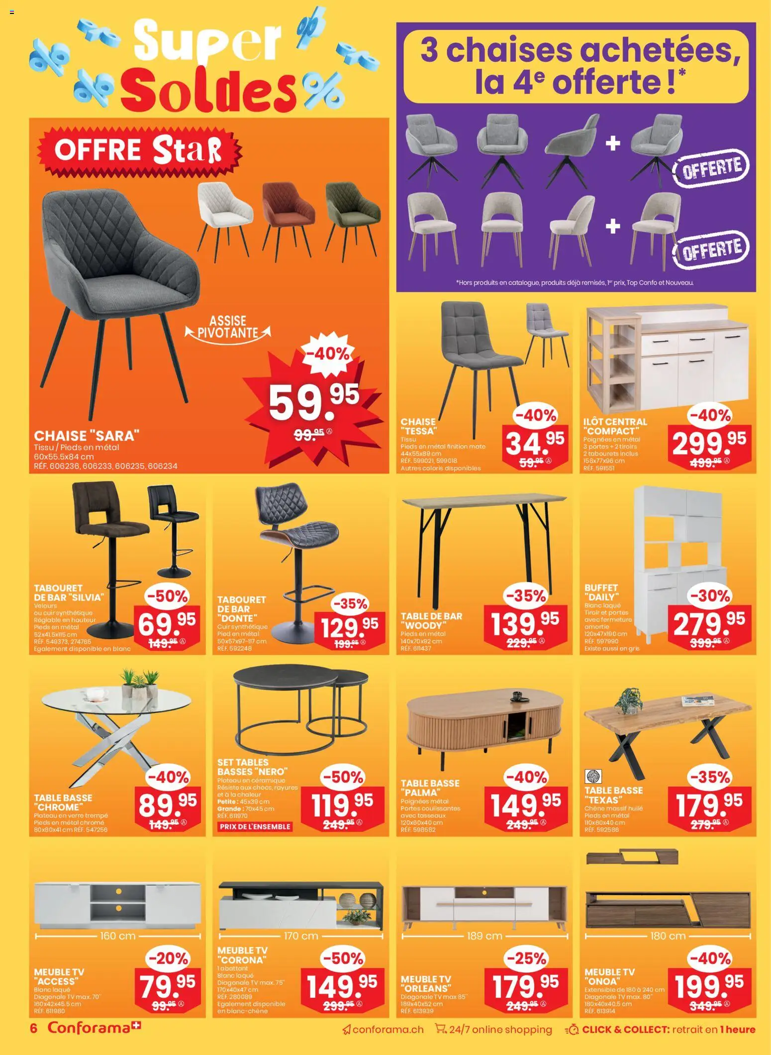 Conforama Aktionen Super Soldes – gültig ab 17.12.2025 | Seite: 6 | Produkte: TV, Top