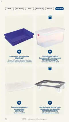Volantino Metro del 08.05.2025 | Pagina: 45 | Prodotti: Carrello, Contenitore, Metro, Trolley