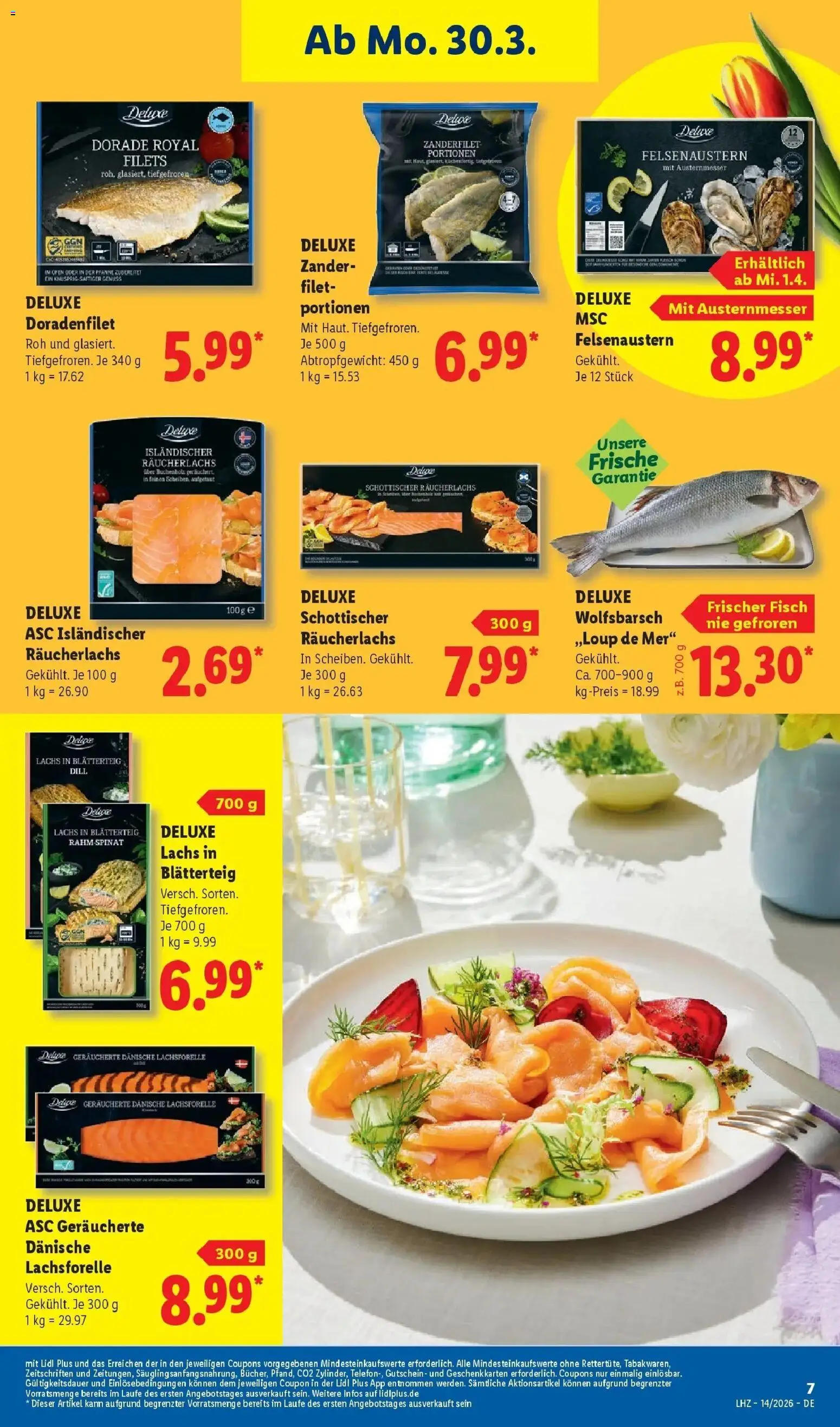 Lidl Prospekt Hof-innenstadt – gültig ab 30.03.2026 | Seite: 19 | Produkte: Fisch, Lachs, Räucherlachs, Dill