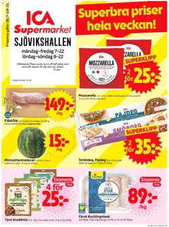 ICA Supermarket - Stockholm - Förhandsvisning av reklamblad från butik ICA Supermarket aktuell från 28.07.2025