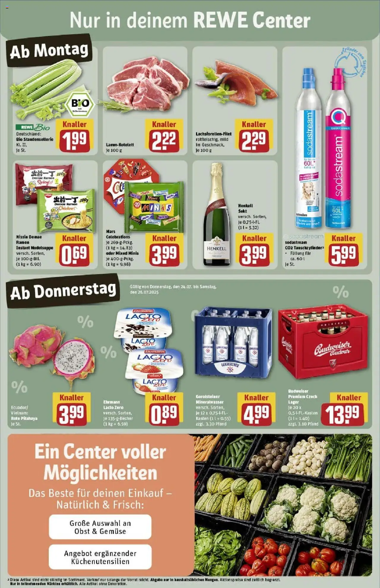 Rewe prospekt Euskirchen	 - gültig ab dem 20.07.2025 | Seite: 3 | Produkte: Sekt, Obst, Budweiser, Gerolsteiner