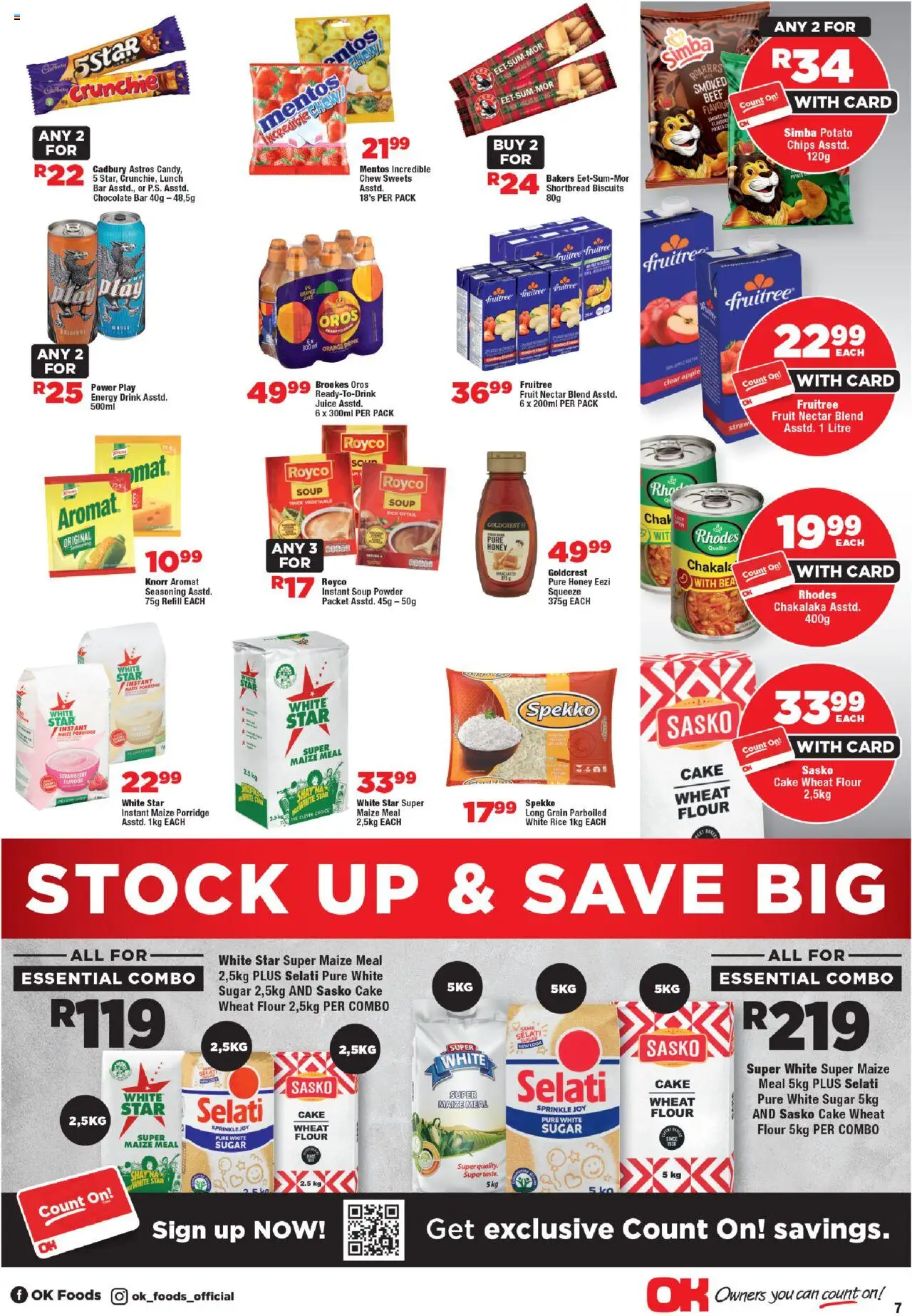 OK Foods Northen Cape - Specials │ valid from 13.08.2025 | Page: 7 | Products: Flour, Chocolate, Beef, Sugar