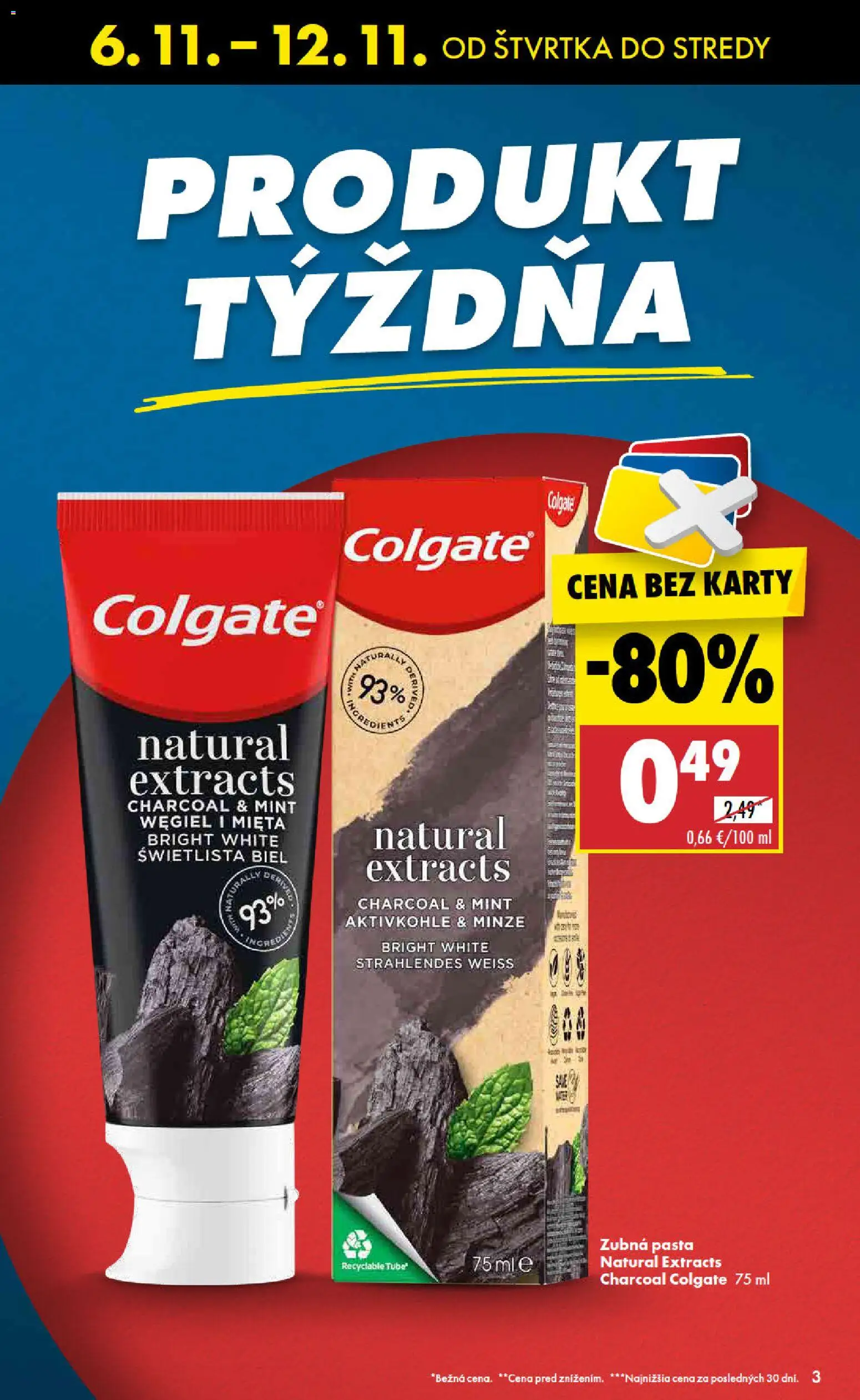 Nové Biedronka akcie – leták je platný od 06.11.2025 | Strana: 3 | Produkty: Zubná pasta