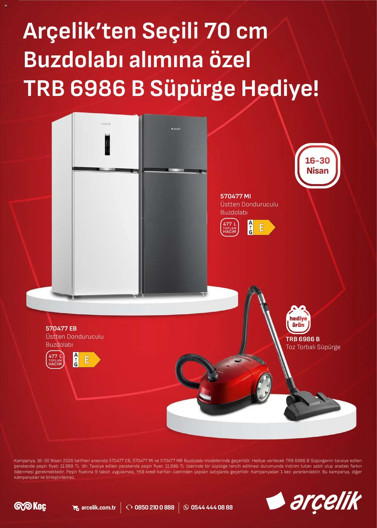 Arçelik Katalog - 16.04.2026 tarihinden itibaren geçerlidir | Sayfa: 3 | Ürünler: Buzdolabı