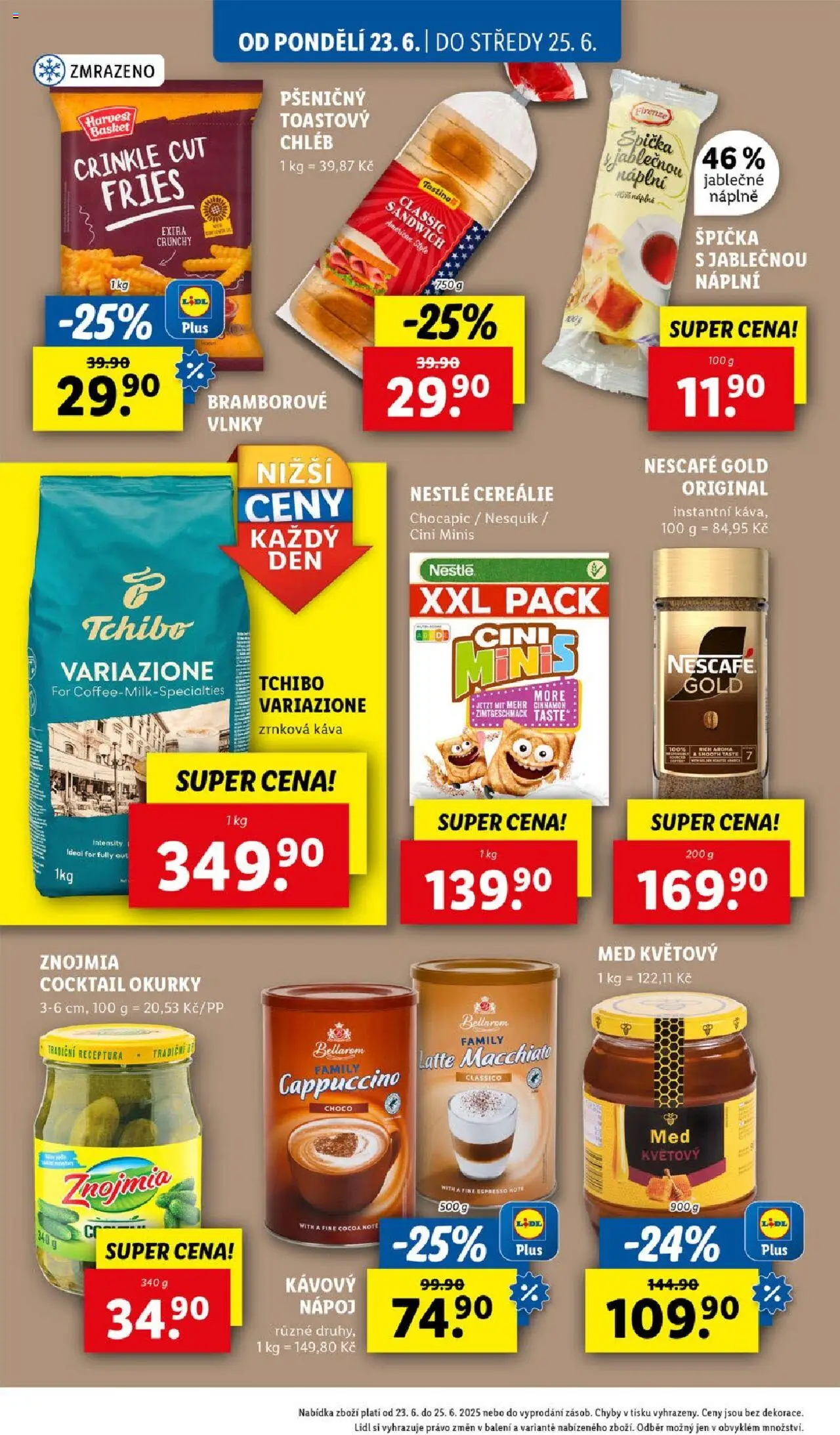 Lidl leták od 23.06.2025 | Strana: 28 | Produkty: Chléb, Instantní káva, Nesquik, Zrnková káva