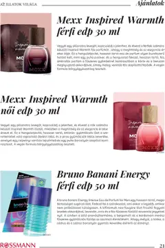 Rossmann Parfümvarázs magazin - amely érvényes a következő dátumtól: 16.10.2025 | Oldal: 21