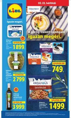 Eridanous Feta sajt, Zsírtartalom: 45%, 400 g - amely érvényes a következő dátumtól: 19.02.2026 | Oldal: 58
