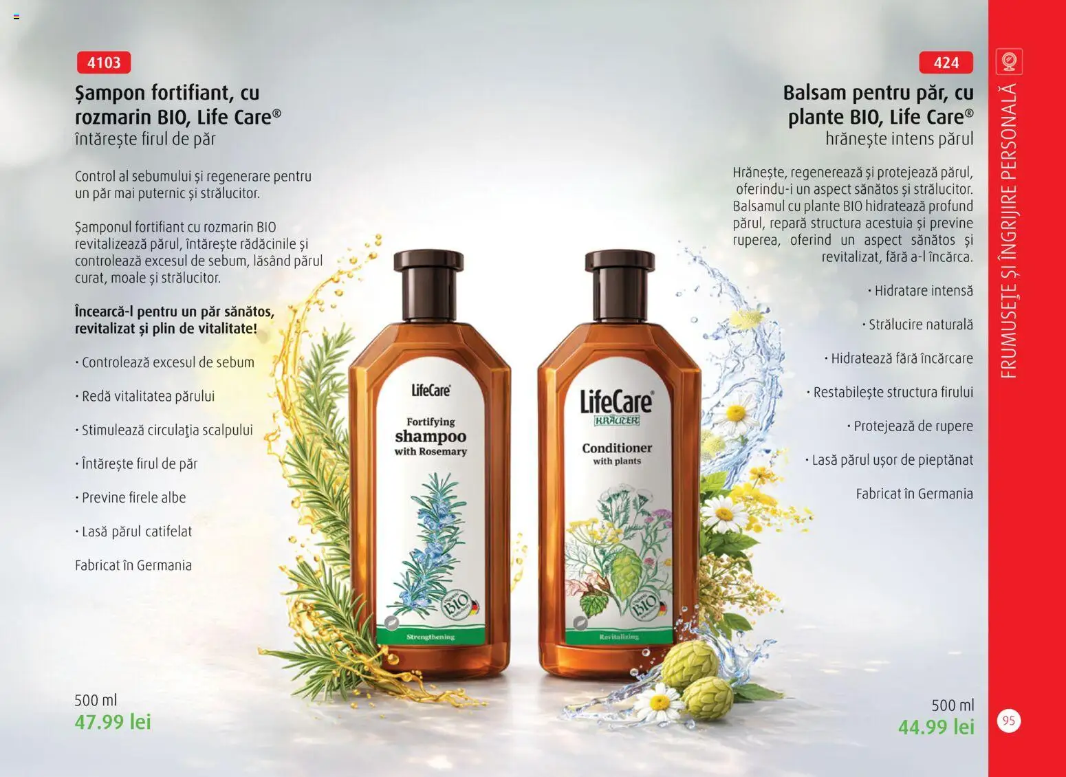 Noul catalog Life Care – valabil de la 01.04.2026 | Pagină: 97 | Produse: Şerit ödül, Șampon, Balsam