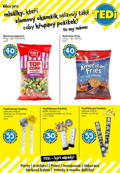 Náhled letáku TEDi leták od 12.12.2025 | Strana: 5 | Produkty: Popcorn, Vystřelovací konfety, Konfety, Dekorace