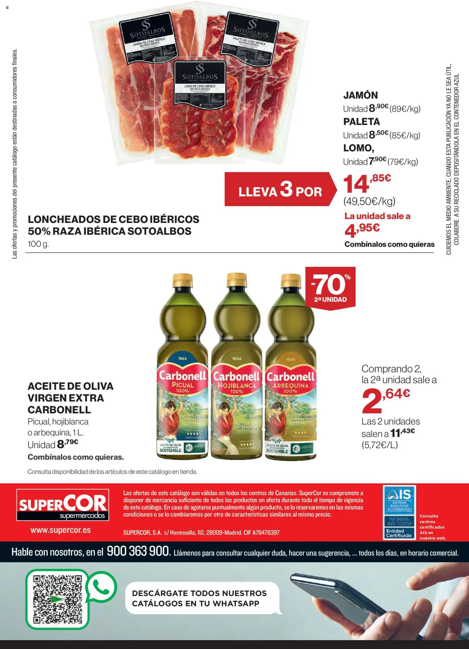Supercor Canarias │ válido desde el 20.11.2025 | Página: 28 | Productos: Aceite, Jamón, Aceite de oliva