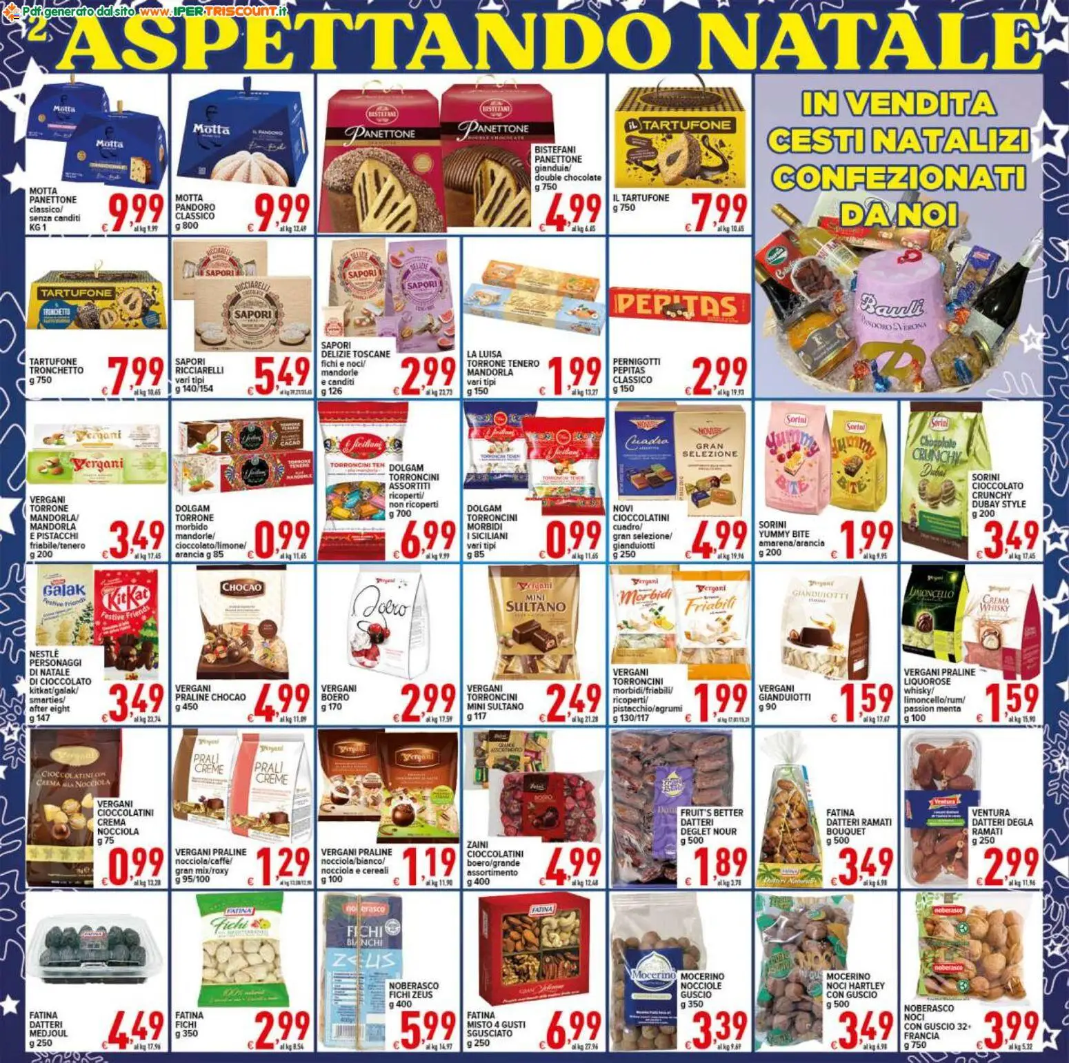 Volantino Ipertriscount del 27.11.2025 | Pagina: 2 | Prodotti: Crema, Nocciole, Arancia, Pistacchi