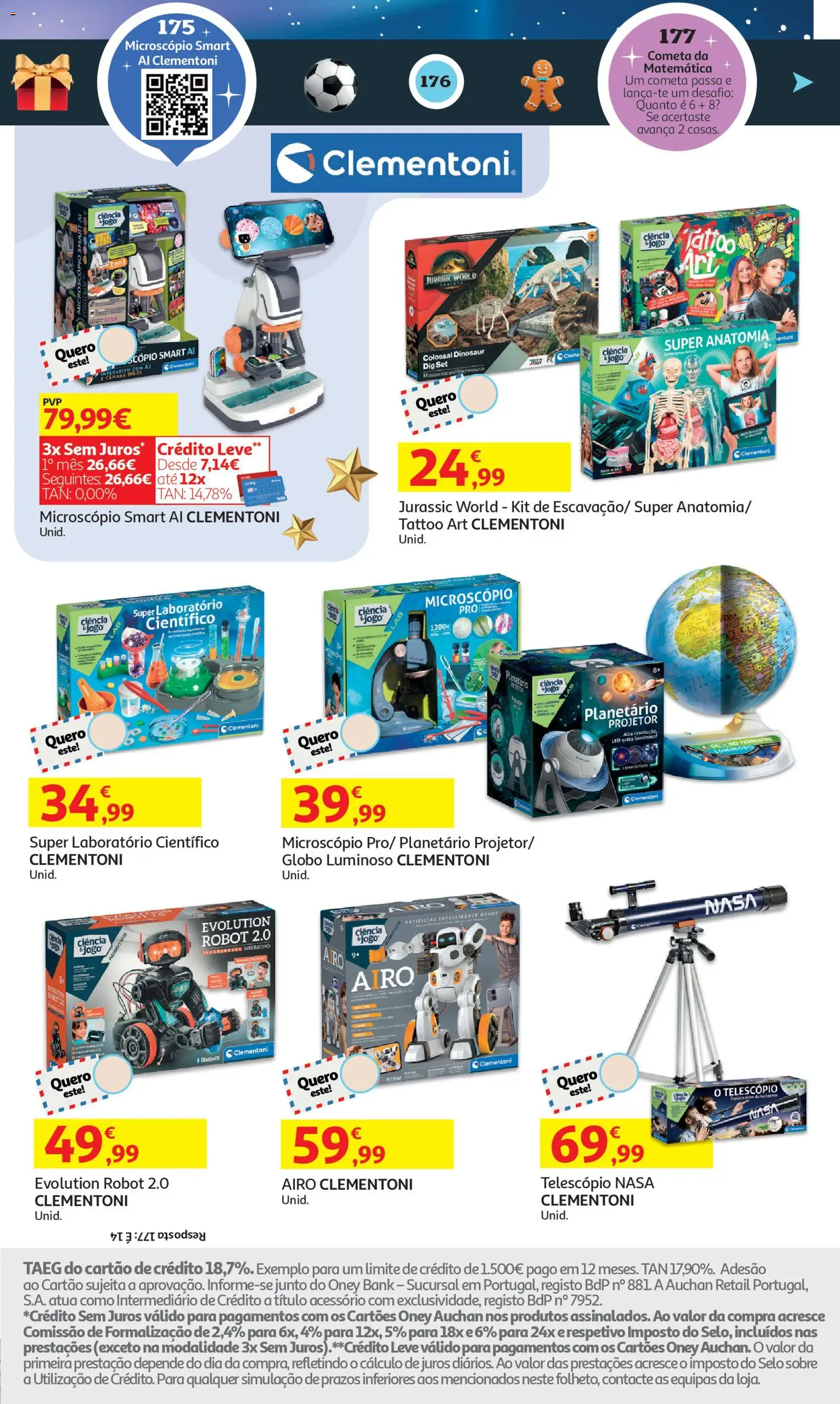 Auchan - A grande fábrica de Natal │ válido de 05.11.2025 | Página: 57 | Produtos: Projetor, Telescópio