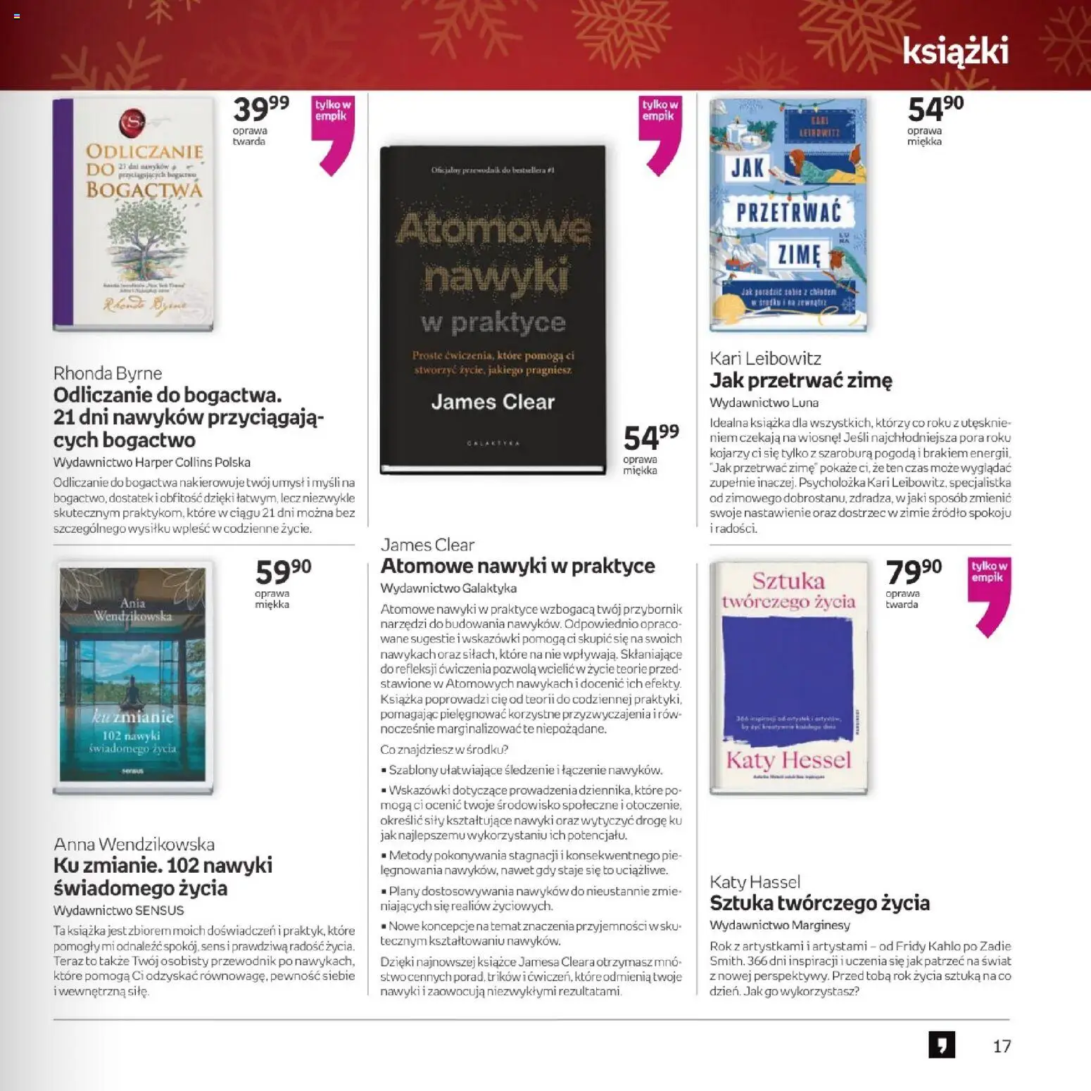 Empik promocje - Witaj w klubie znajdujących trafione prezenty dla każdego od 10.12.2025 | Strona: 17 | Produkty: Książki