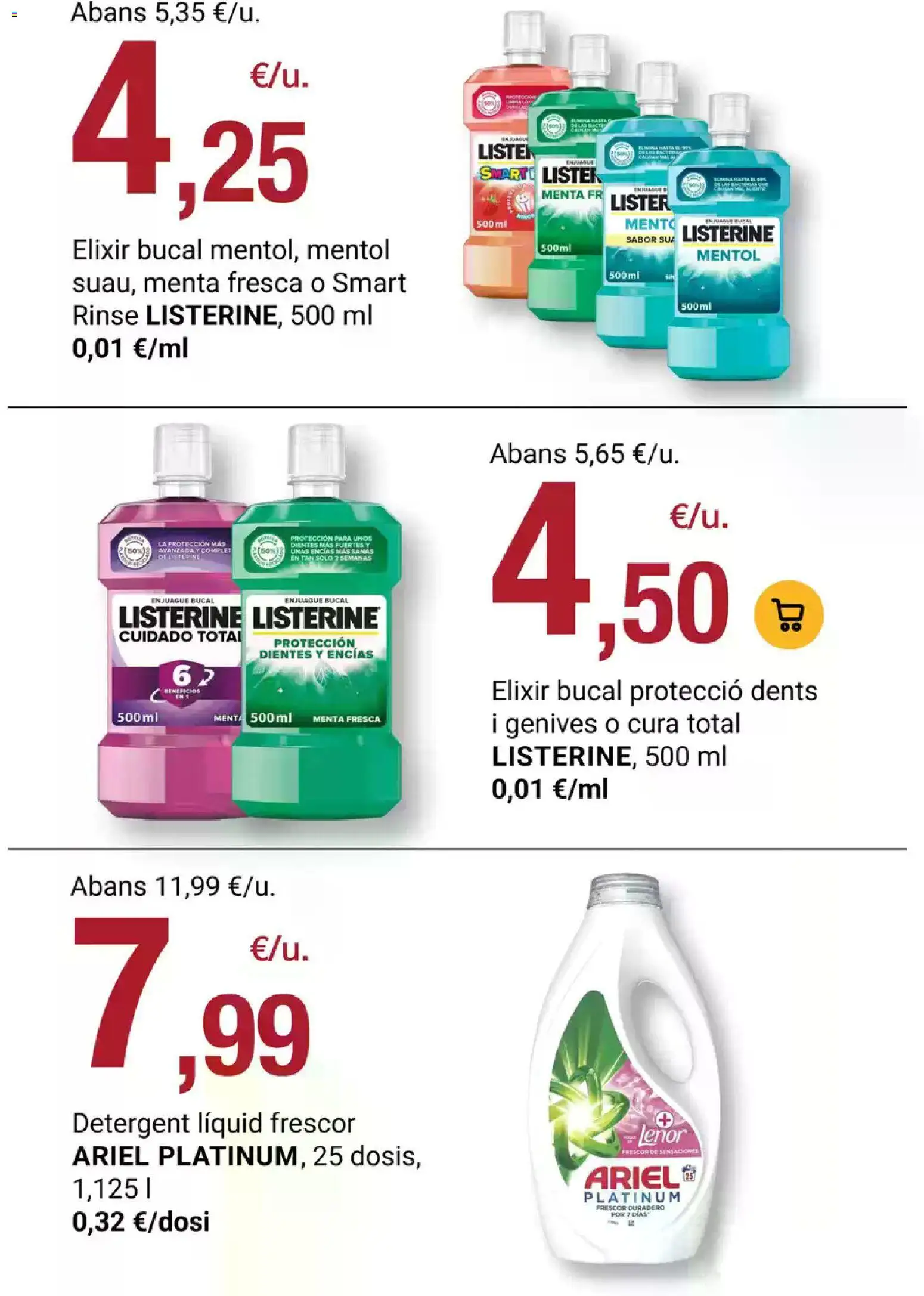 Bonpreu folleto │ válido desde el 21.10.2025 | Página: 72 | Productos: Enjuague bucal