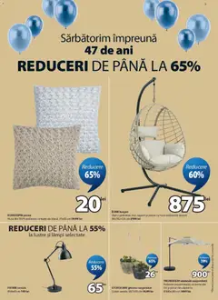 Ofertele JYSK valabile de la 25.03.2026 | Pagină: 3 | Produse: Umbrelă, Pernă, Ghiveci, Veioză