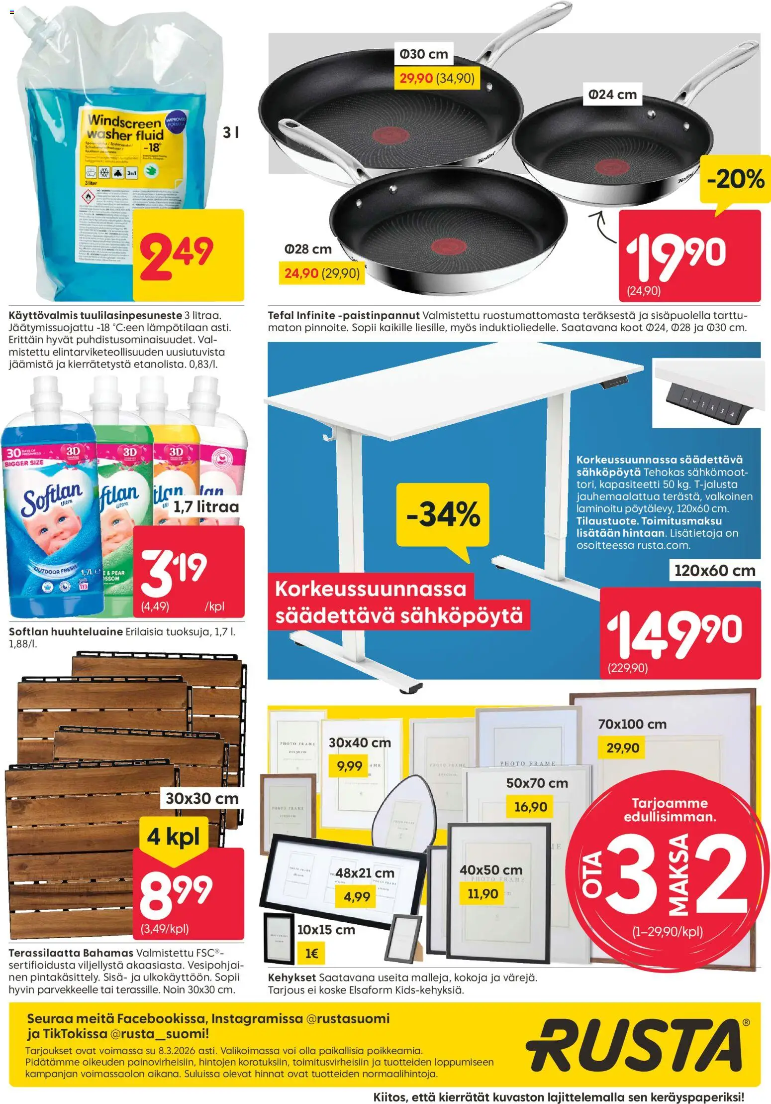 Rusta tarjoukset – voimassa 02.03.2026 alkaen | Sivu: 20 | Tuotteet: Huuhteluaine, Voi
