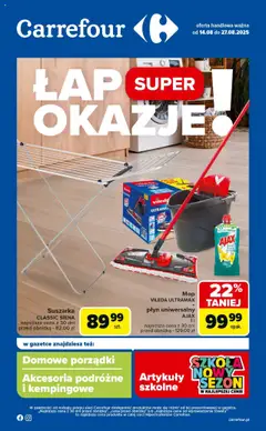 Pogląd oferty "Carrefour Gazetka - Łap super okazje od czwartku" - ważna od 14.08.2025