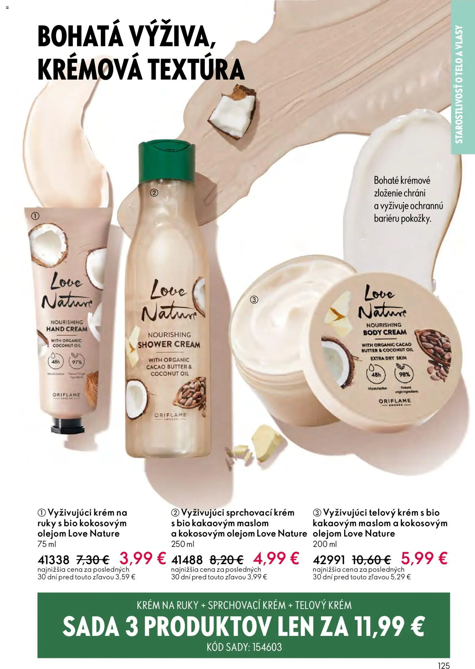 Nové Oriflame akcie – leták je platný od 24.12.2025 | Strana: 125 | Produkty: Telový krém, Krém na ruky, Krém