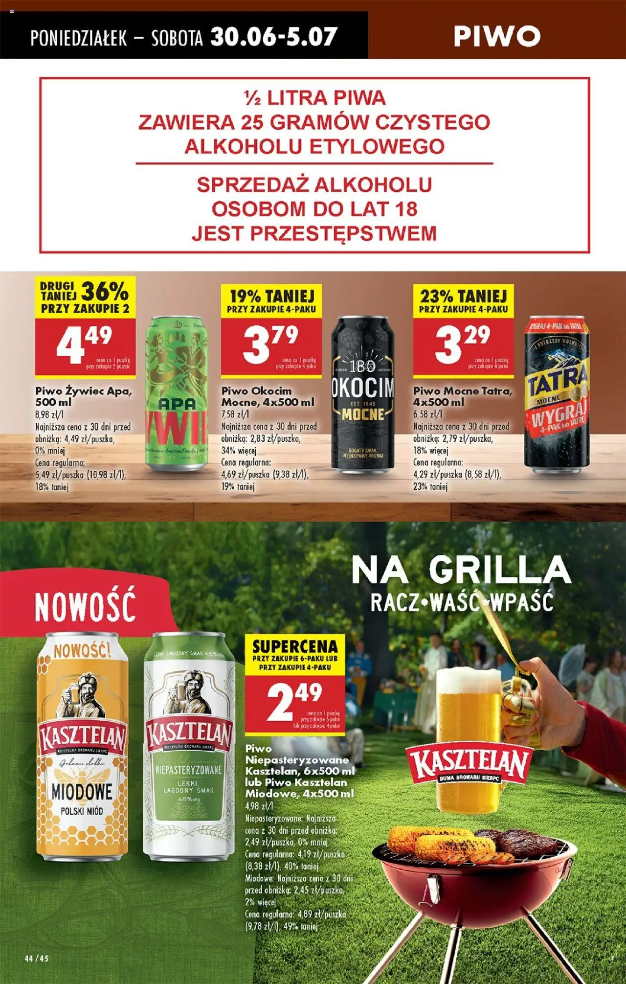 Biedronka gazetka od 30.06.2025 | Strona: 60 | Produkty: Miód, Piwo