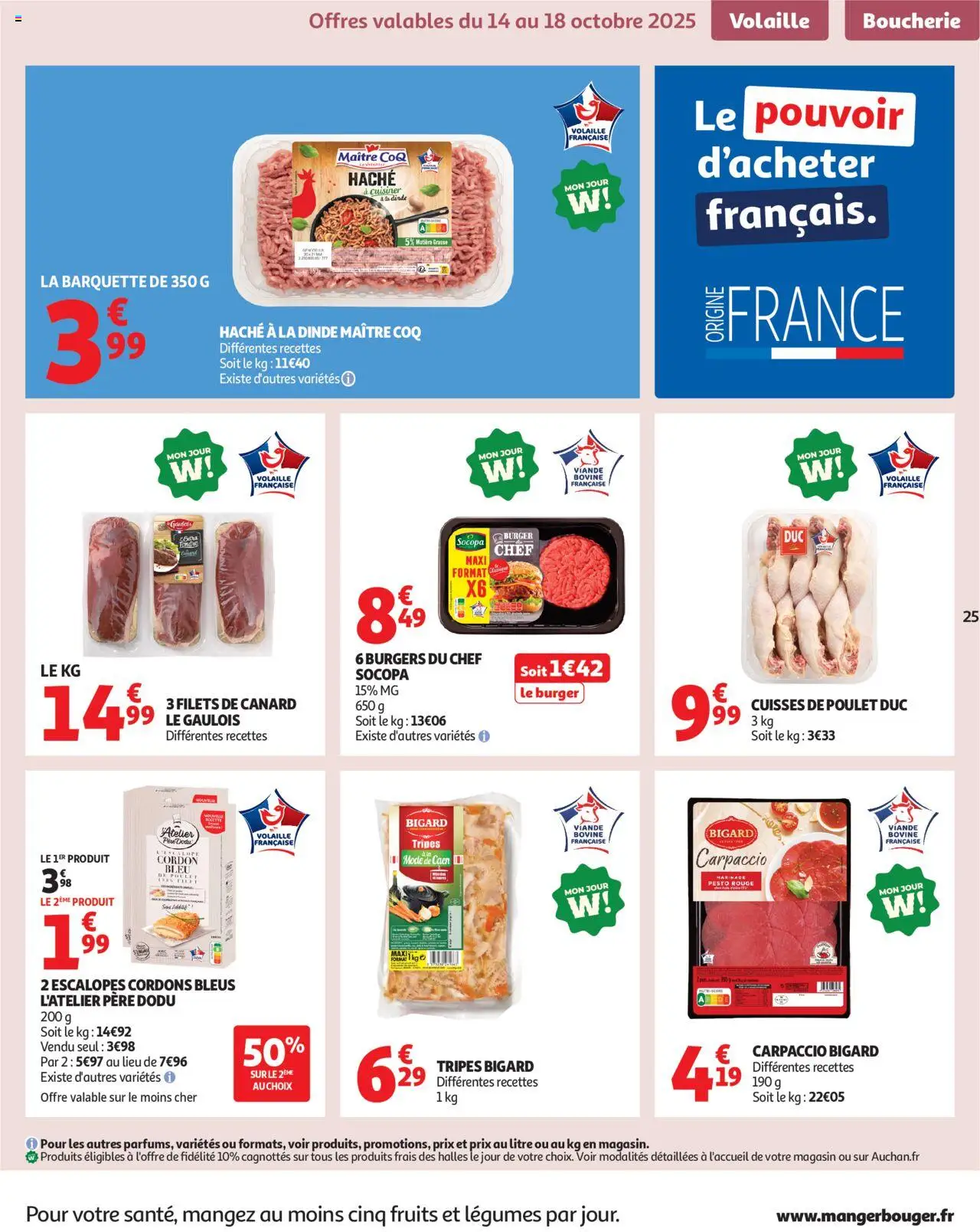 {H1} | Page: 25 | Produits: Cuisses de poulet, Pesto, Pesto rouge, Viande