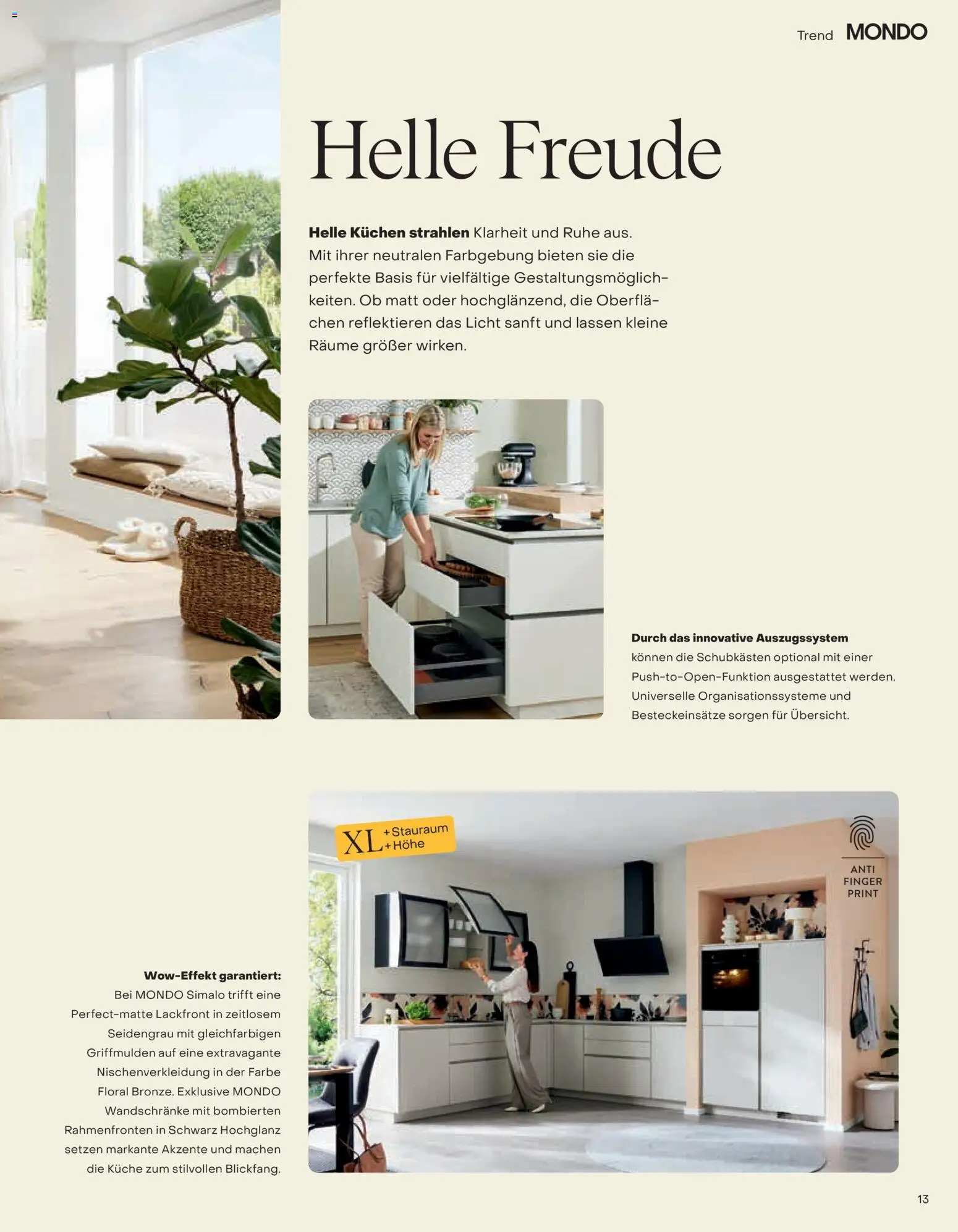 Ostermann Mondo Küchenprospekt 2026 – gültig ab 01.01.2026 | Seite: 13 | Produkte: Küche, Kuchen