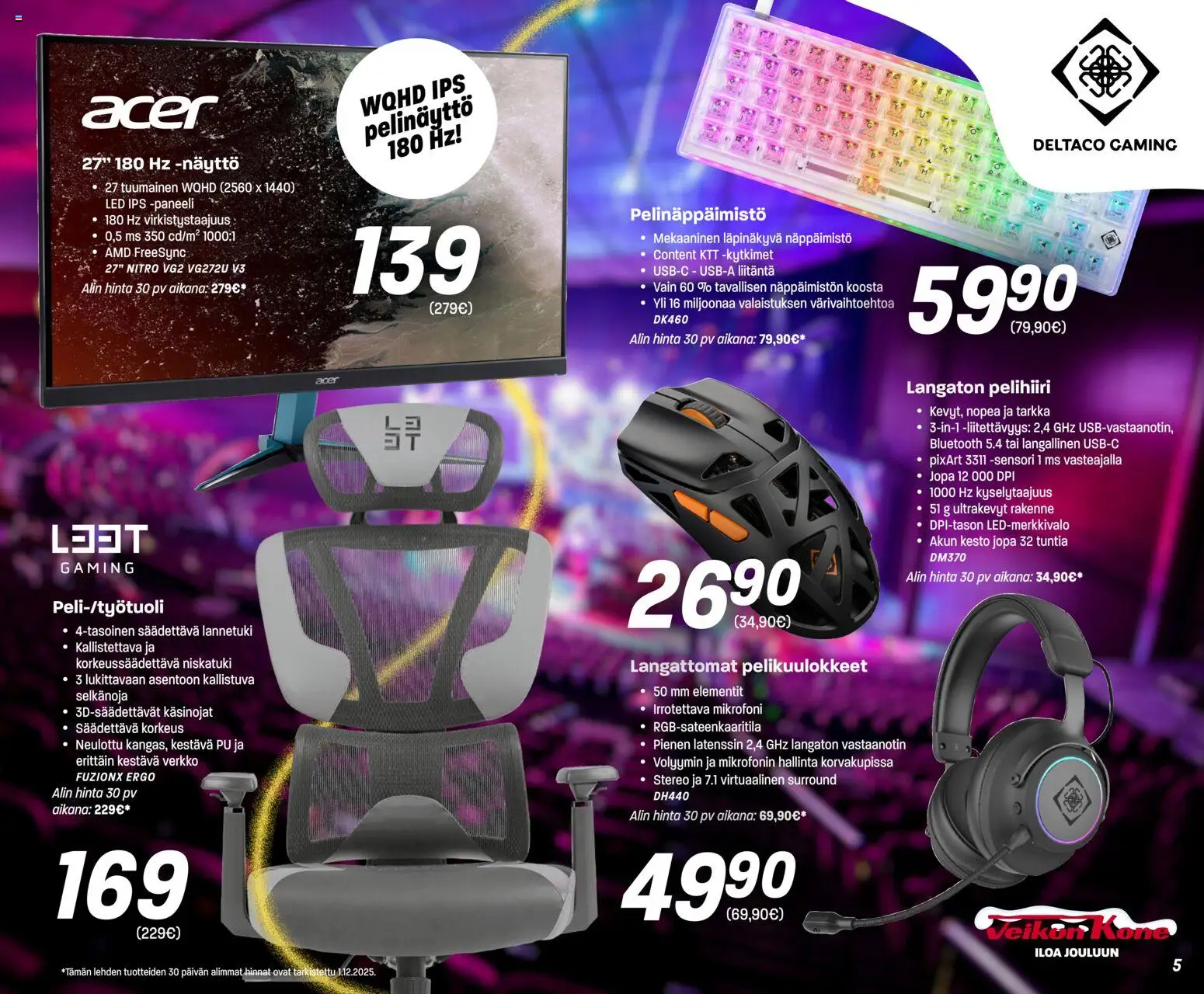 Veikon Kone tarjoukset – voimassa 08.12.2025 alkaen | Sivu: 5 | Tuotteet: Mikrofoni, Näyttö, Näppäimistö