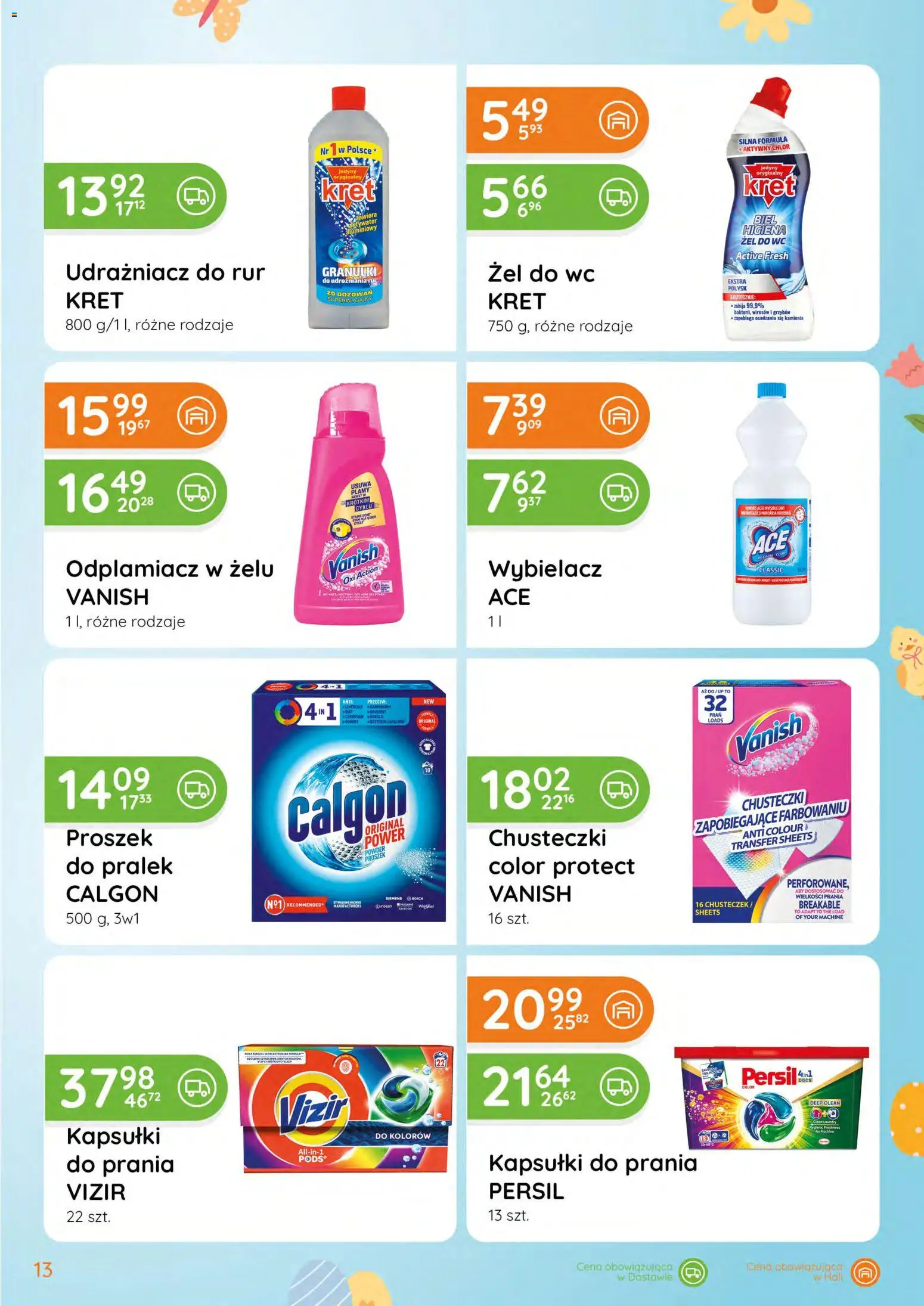 Eurocash gazetka - Katalog Chemiczny od 05.03.2026 | Strona: 13 | Produkty: Vanish, Calgon, Persil, Kapsułki do prania