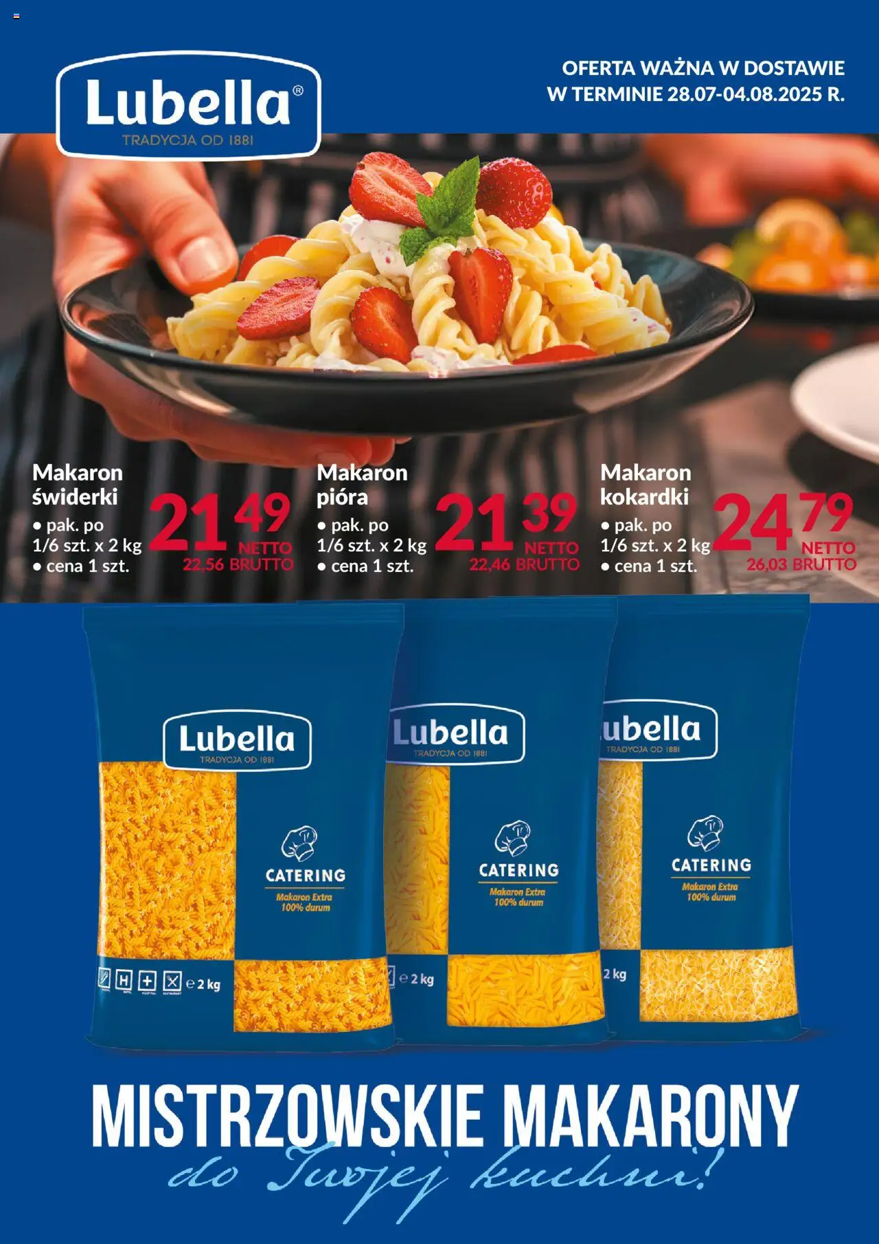 Makro Gazetka - Lubella od 28.07.2025 | Strona: 1 | Produkty: Makarony, Makaron