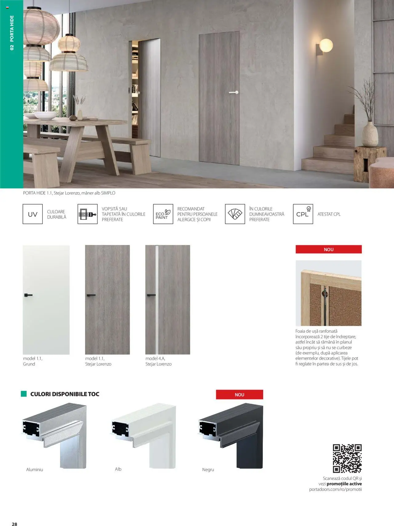 Noul catalog Proges – valabil de la 01.05.2025 | Pagină: 28 | Produse: Mâner, Ușă