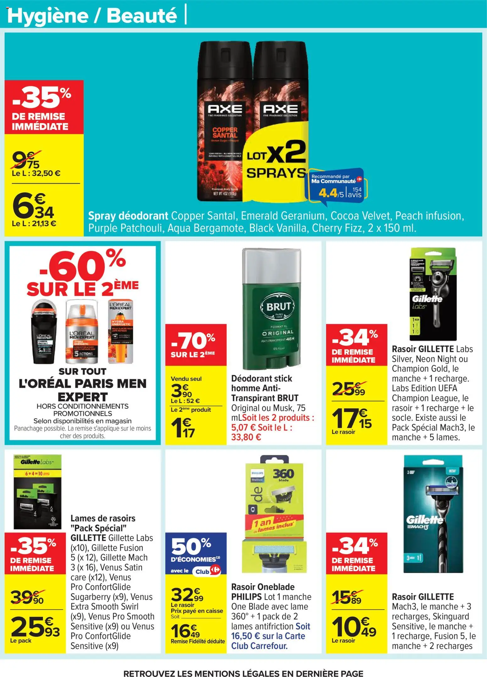 {H1} | Page: 65 | Produits: Body, Rasoir, Déodorant, Gillette Labs