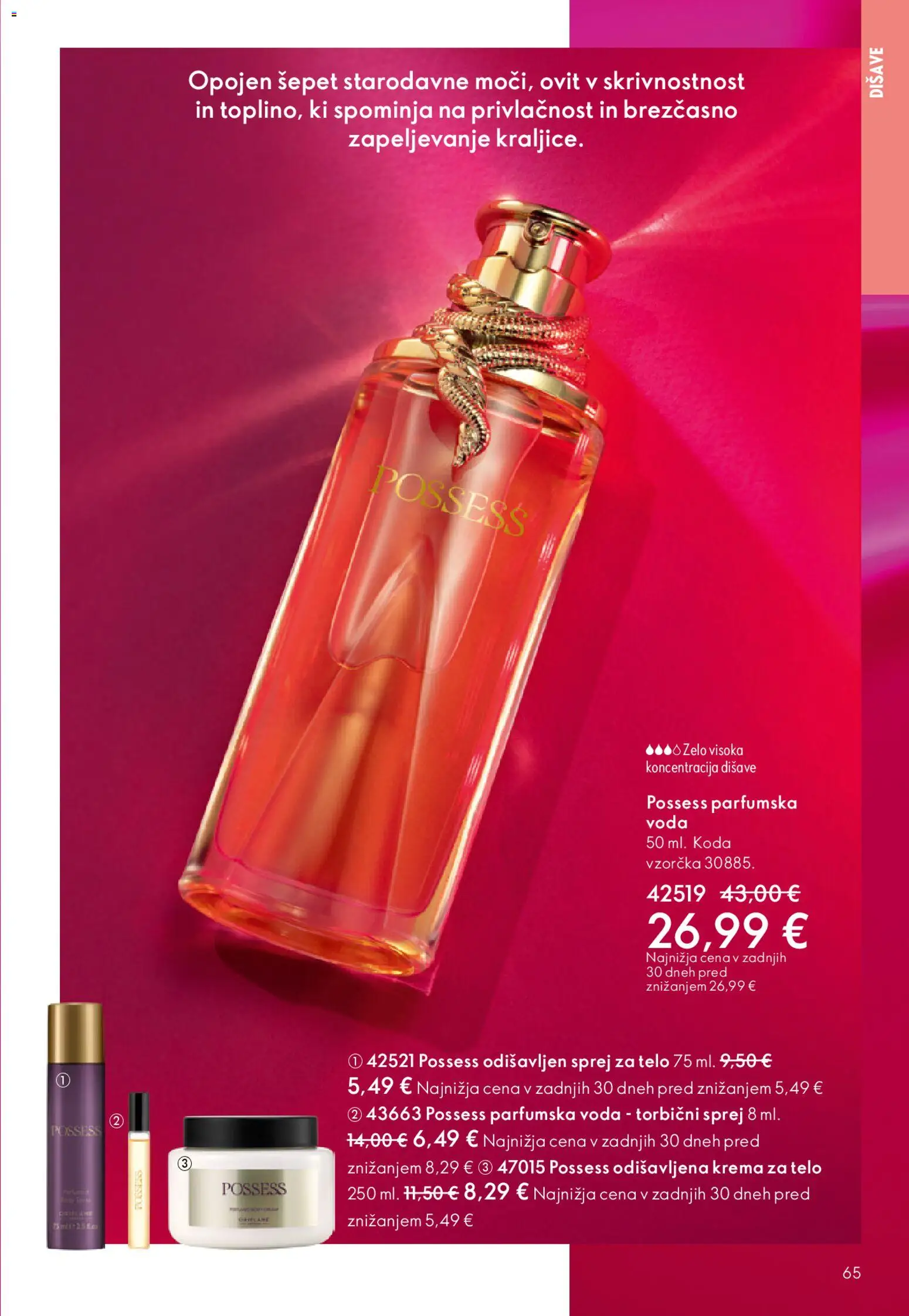 Novi Oriflame katalog ponudbe – veljaven od 22.04.2026 | Stran: 65 | Izdelki: Krema, Krema za telo, Voda, Parfumska voda
