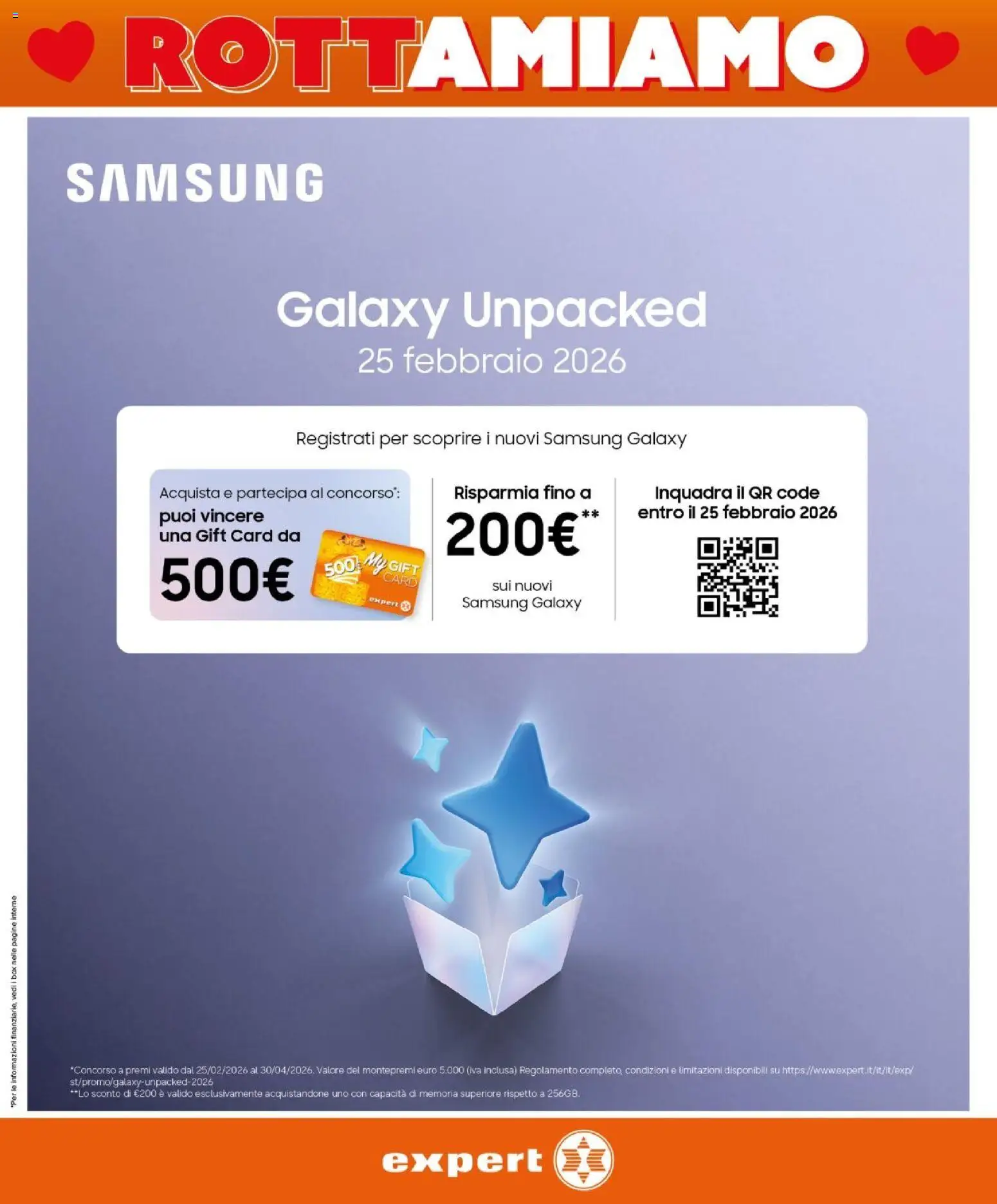Volantino Expert del 12.02.2026 | Pagina: 14 | Prodotti: Samsung Galaxy, Samsung