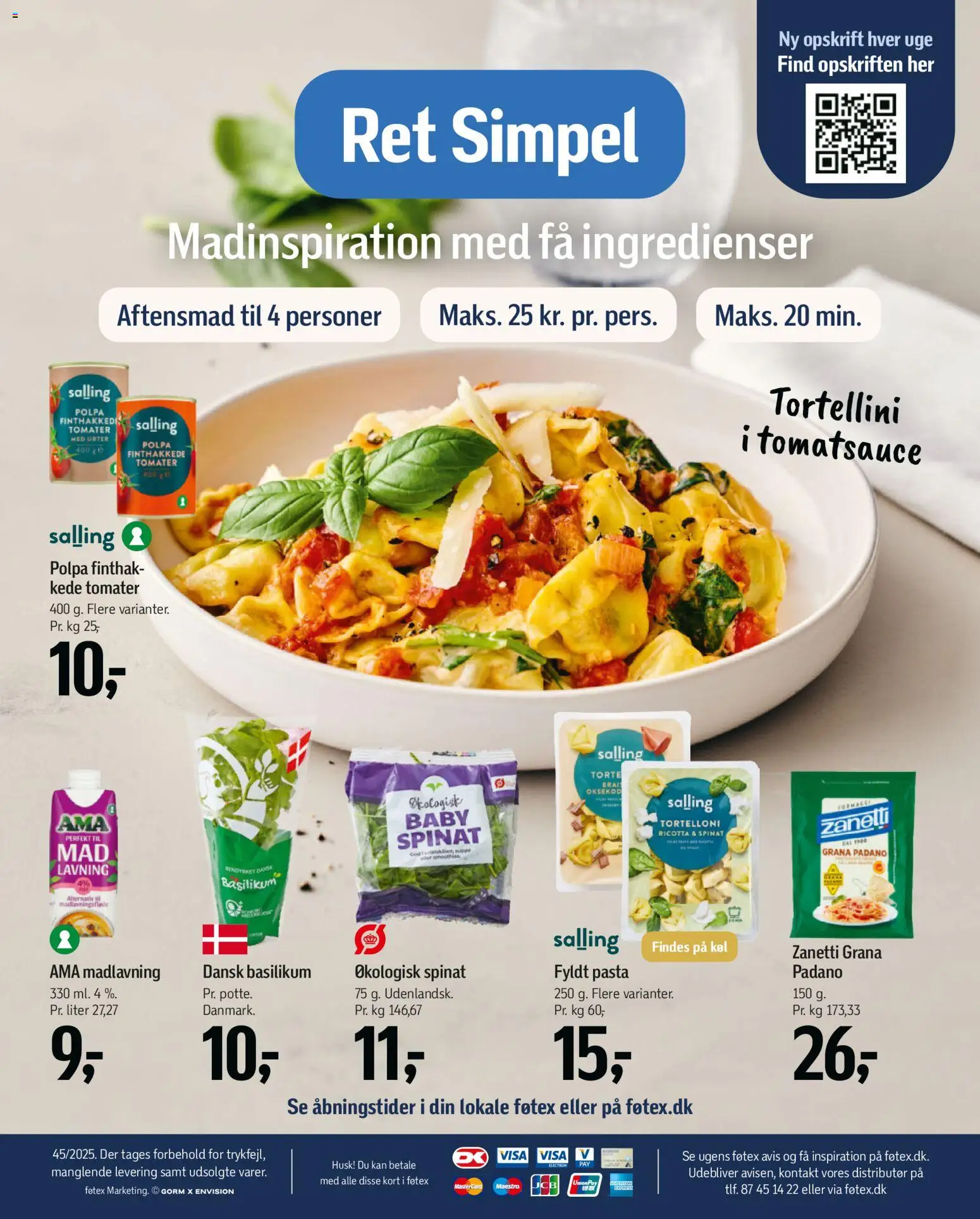 Føtex tilbudsavis – gyldig fra 31.10.2025 | Side: 9 | Produkter: Tomater, Pasta, Fyldt pasta, Basilikum