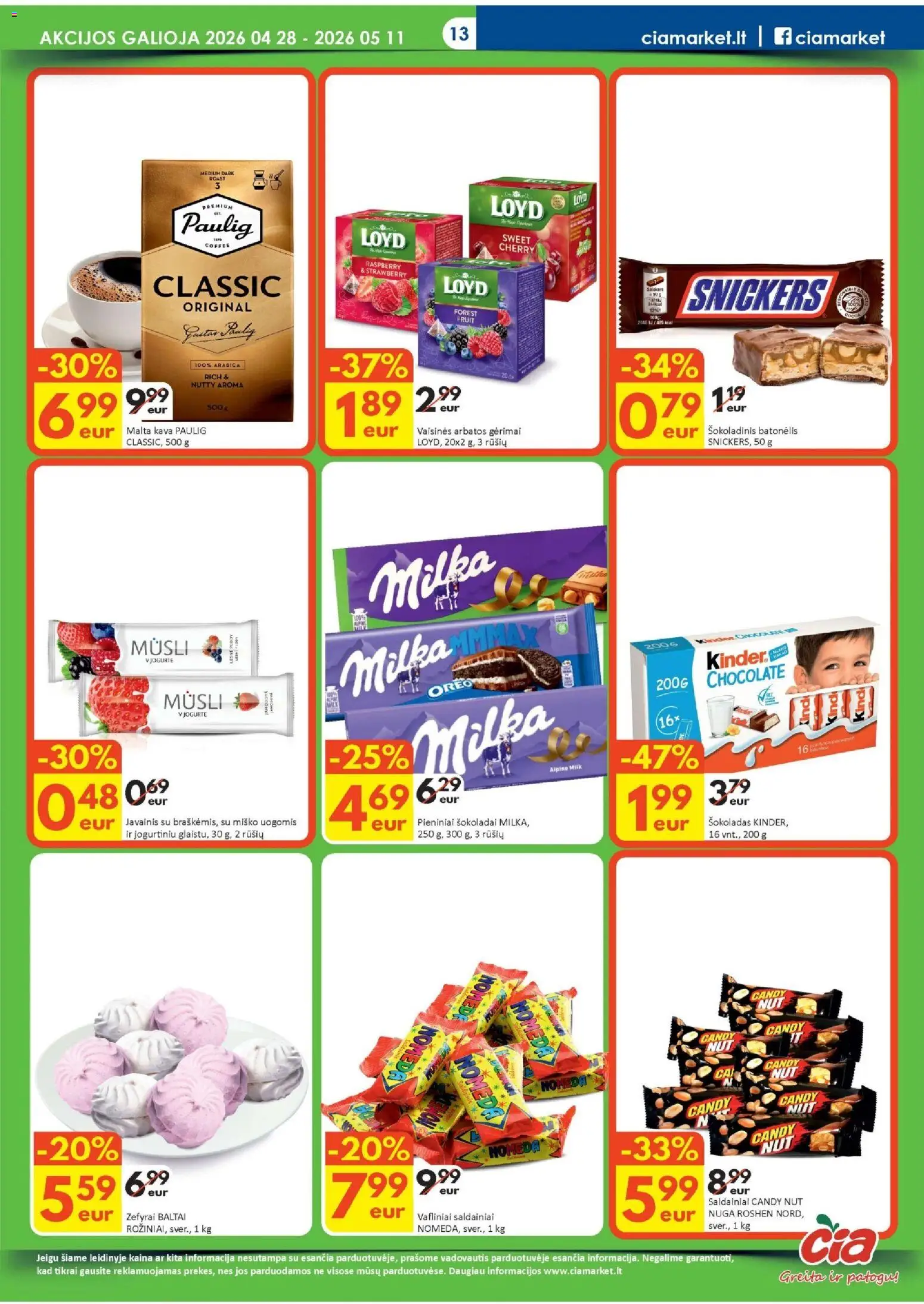 ČIA MARKET akcijos nuo 28.04.2026 | Puslapis: 13