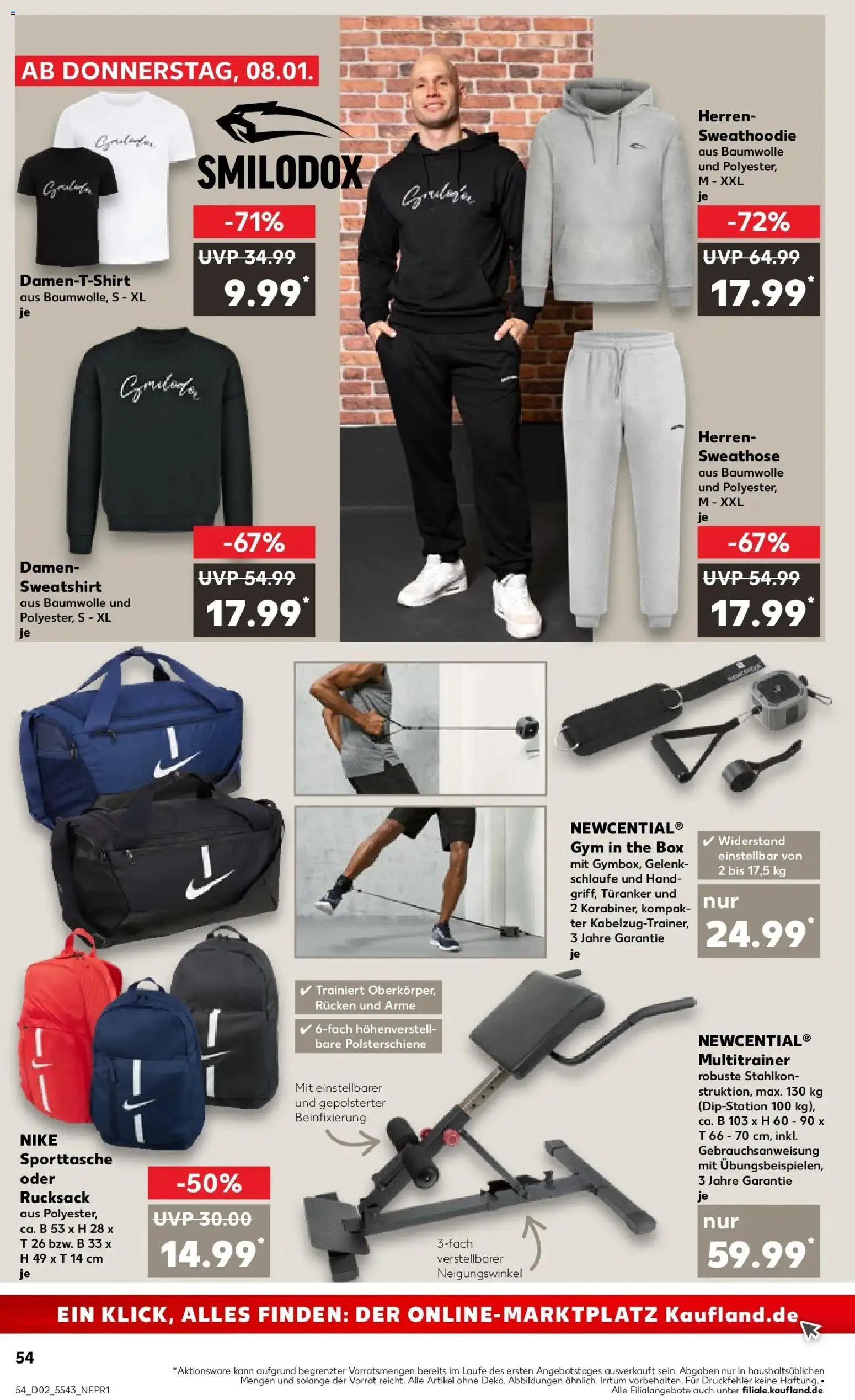 Kaufland prospekt Soest	 – gültig ab 11.01.2026 | Seite: 54 | Produkte: Sweatshirt, T-Shirt, Box, Rucksack