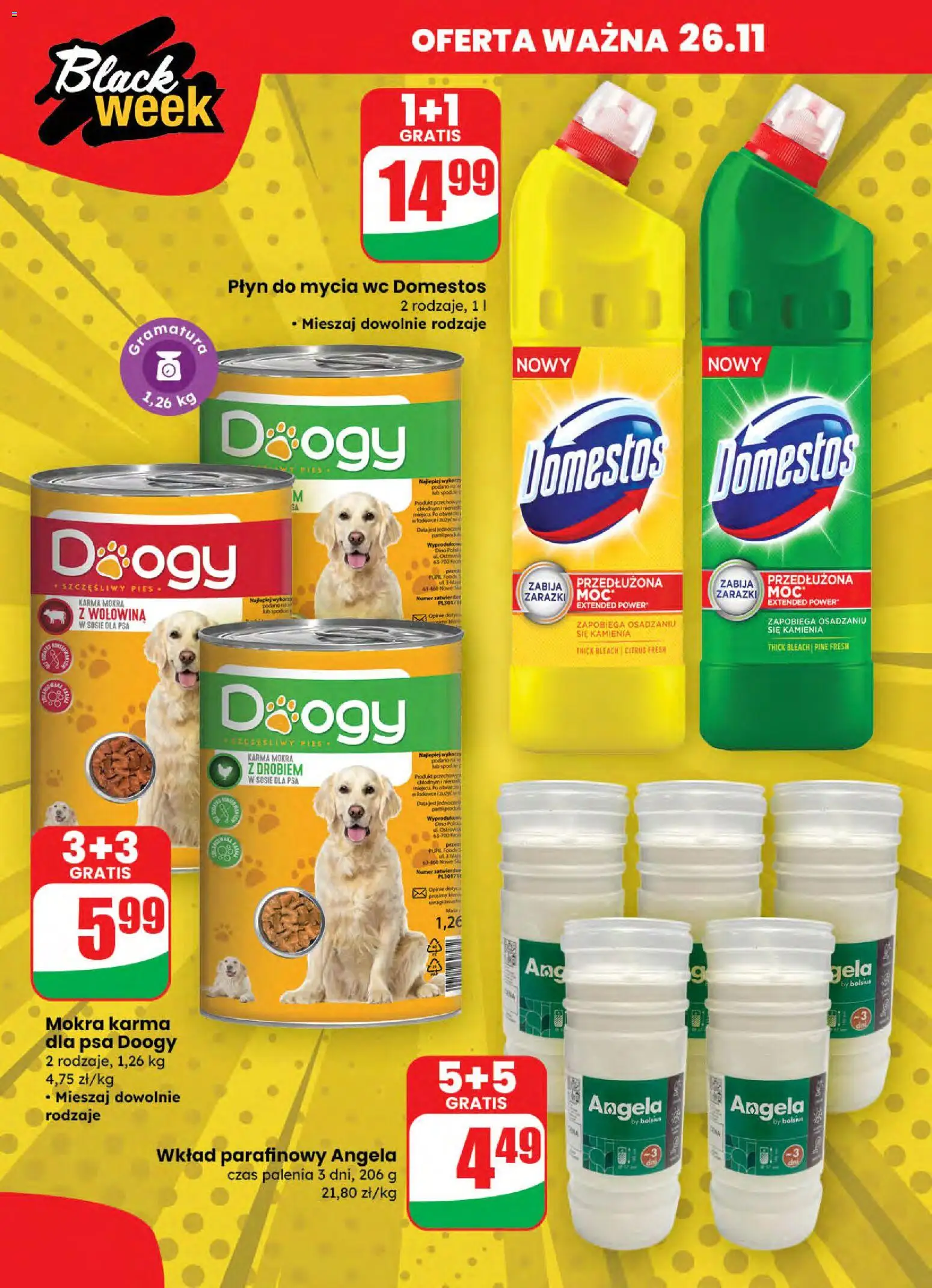 Dino Black Friday od 26.11.2025 | Strona: 2 | Produkty: Domestos, Karma dla psa, Wołowina