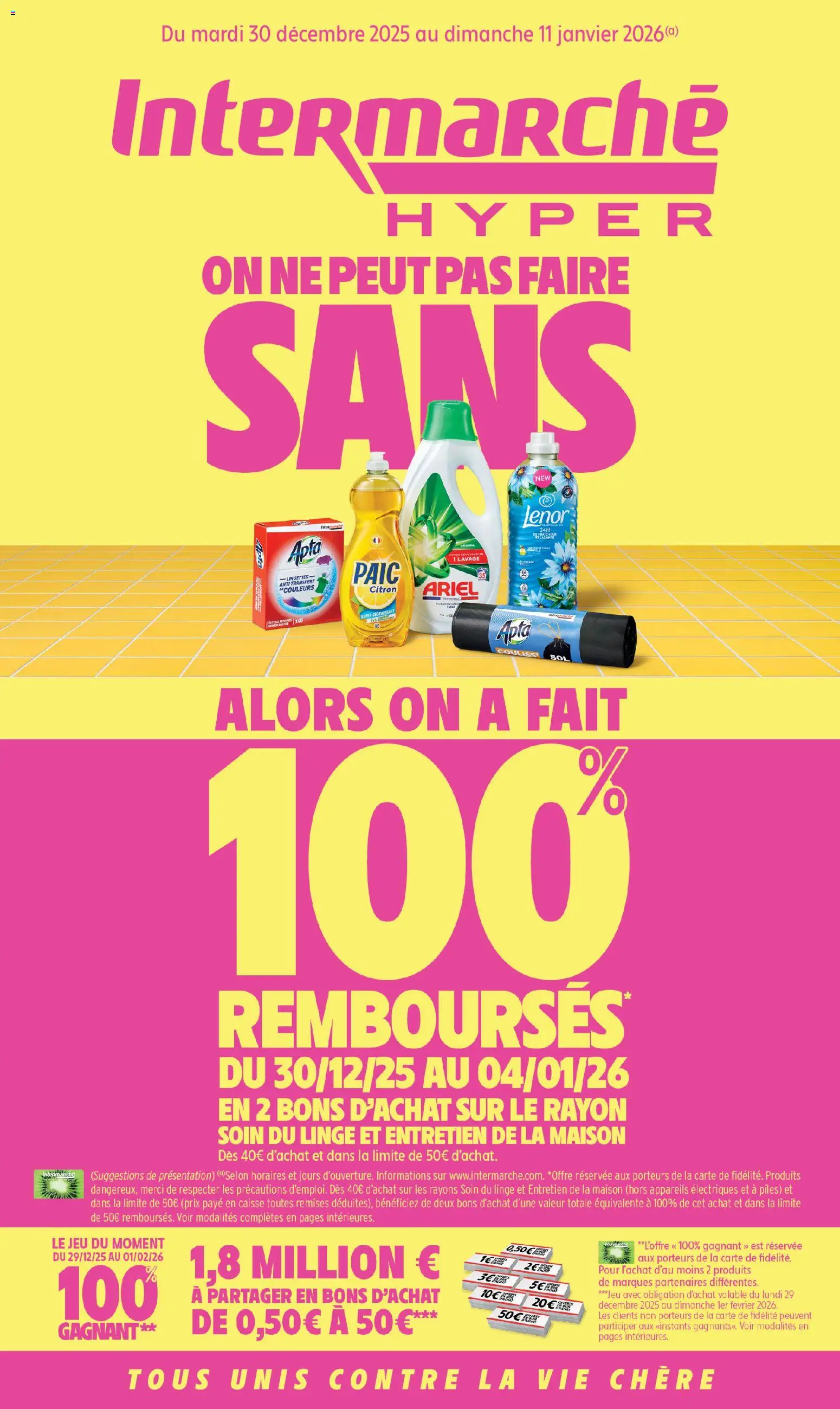 {H1} | Page: 1 | Produits: Citron, Lenor, Détergent, Piles