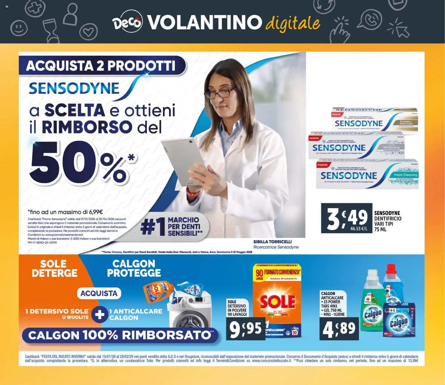 Volantino Decò del 30.01.2026 | Pagina: 28 | Prodotti: Dentifricio, Anticalcare