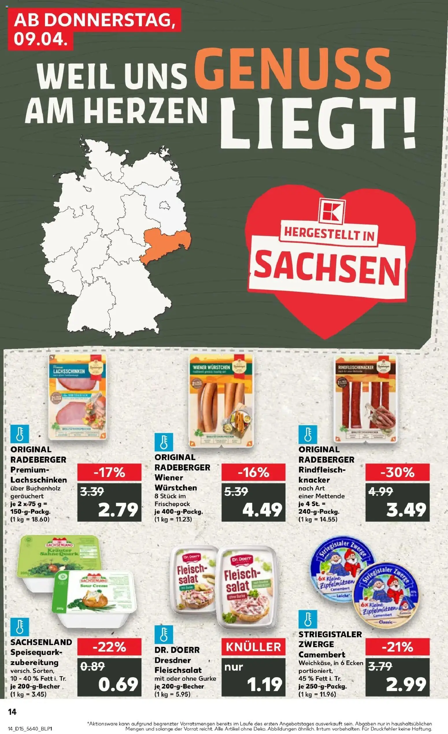 Kaufland Prospekt Delitzsch	 – gültig ab 07.04.2026 | Seite: 26 | Produkte: Wiener wurstchen, Creme, Rindfleisch, Fleisch