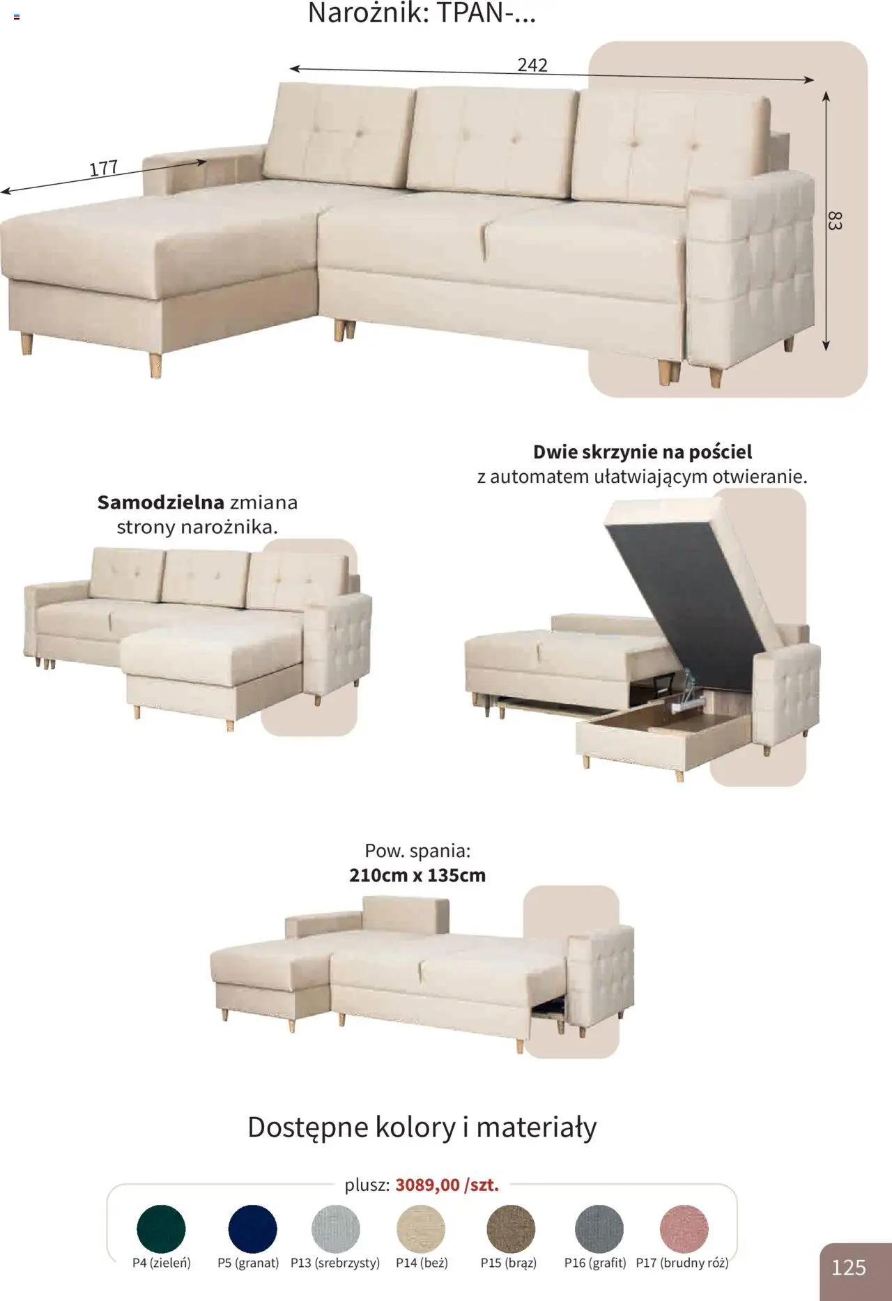 Bodzio Katalog od 01.10.2025 | Strona: 125 | Produkty: Pościel, Róż