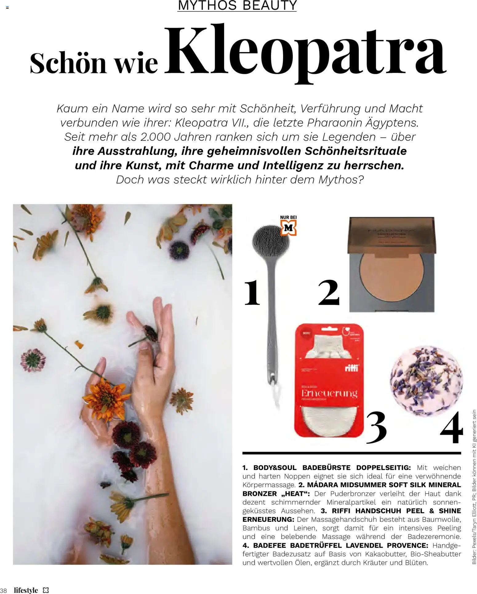 Müller Magazine Lifestyle 2/26 gültig ab 01.03.2026 | Seite: 38 | Produkte: Bronzer, Peeling