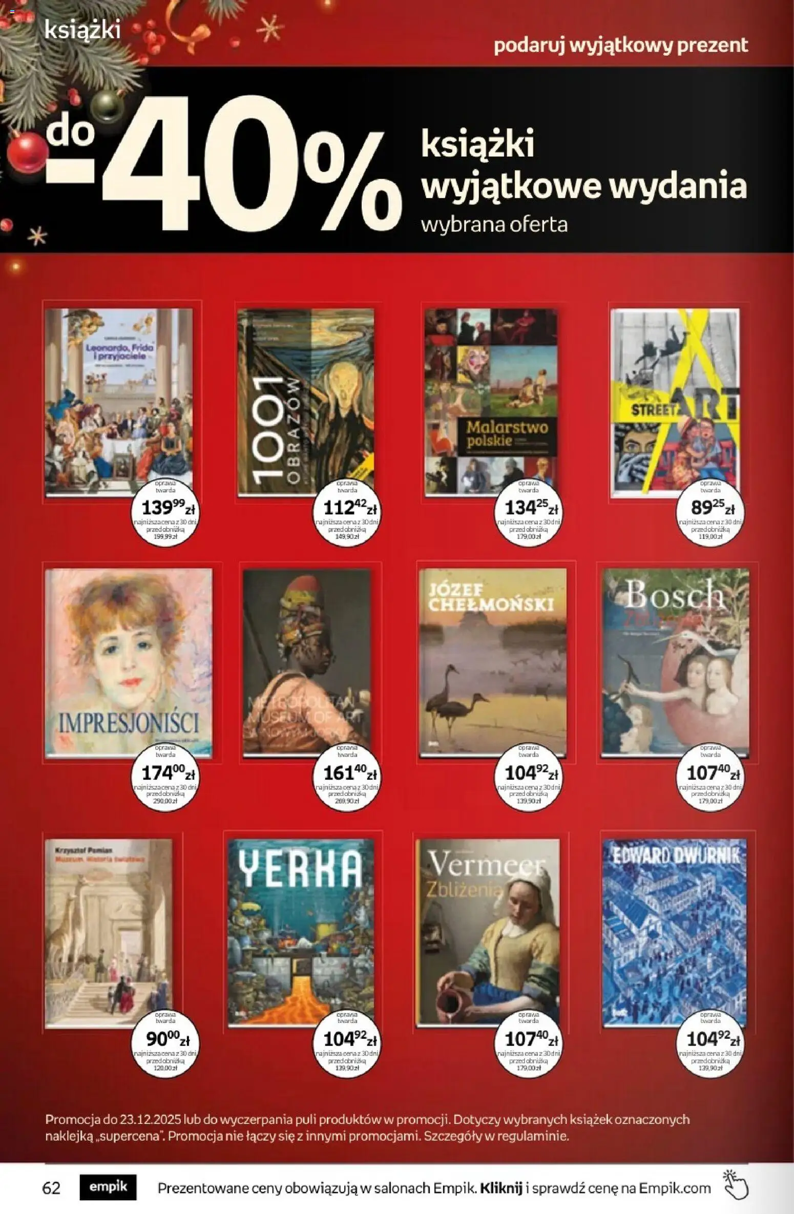Empik promocje - Tom kultury Książki od 10.12.2025 | Strona: 62 | Produkty: Książki