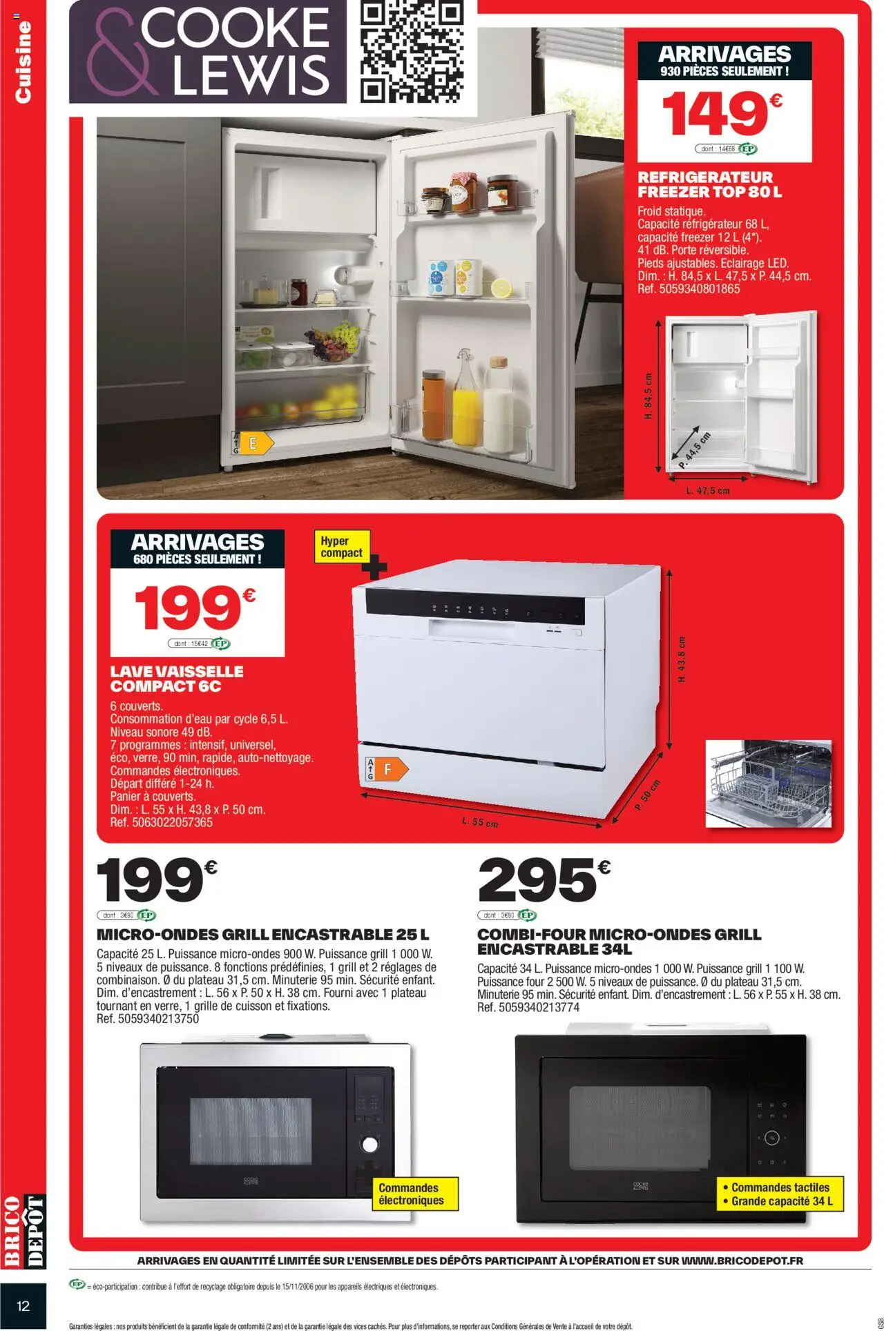  | Page: 12 | Produits: Réfrigérateur, Grill, Porte, Grille de cuisson