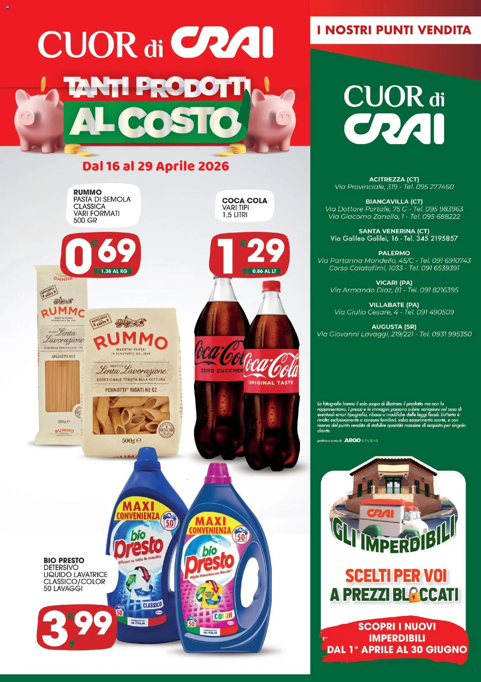 Volantino CRAI del 16.04.2026 | Pagina: 8 | Prodotti: Pasta, Lavatrice, Coca Cola