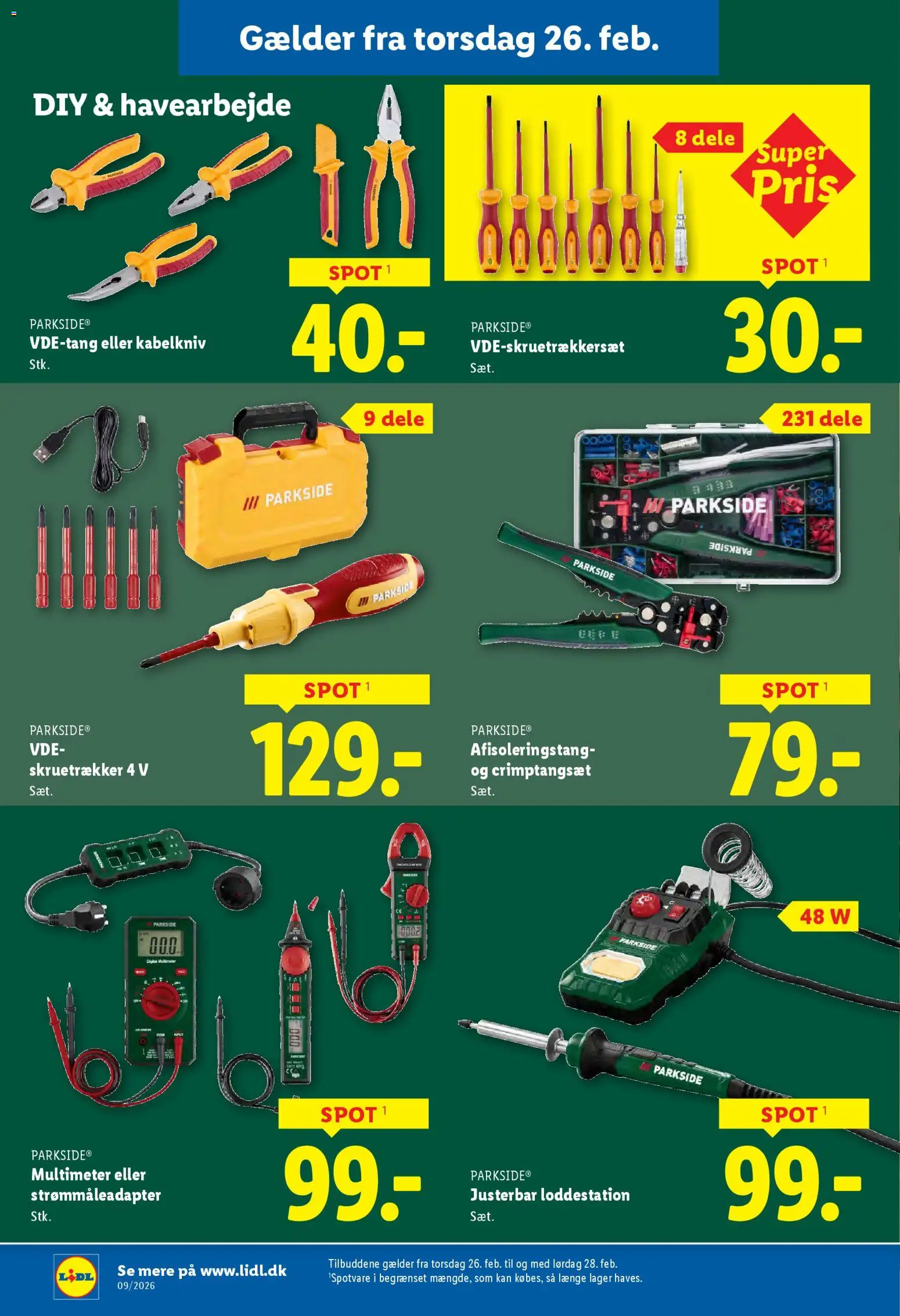 Lidl tilbudsavis – gyldig fra 22.02.2026 | Side: 25 | Produkter: Skruetrækker, Søm