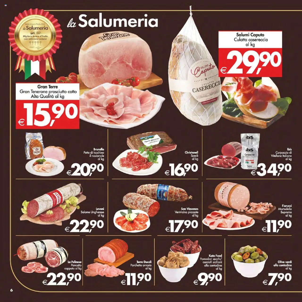 Volantino Decò del 03.10.2025 | Pagina: 7 | Prodotti: Speck, Pancetta, Tacchino, Carciofi