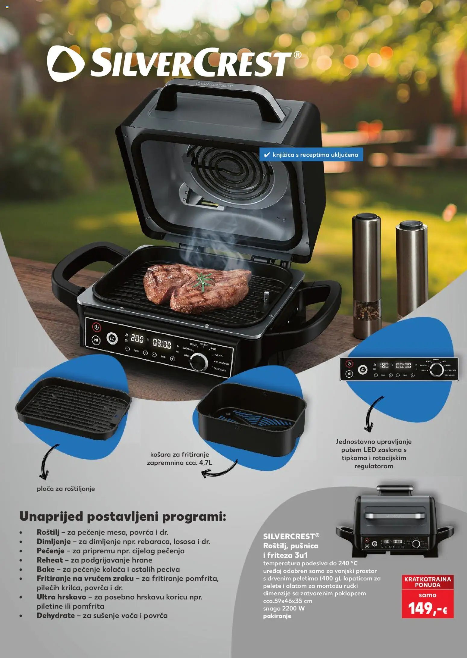 Kaufland katalog | vrijedi od 08.04.2026 | Stranica: 21 | Proizvodi: Roštilj, Friteza, Košara