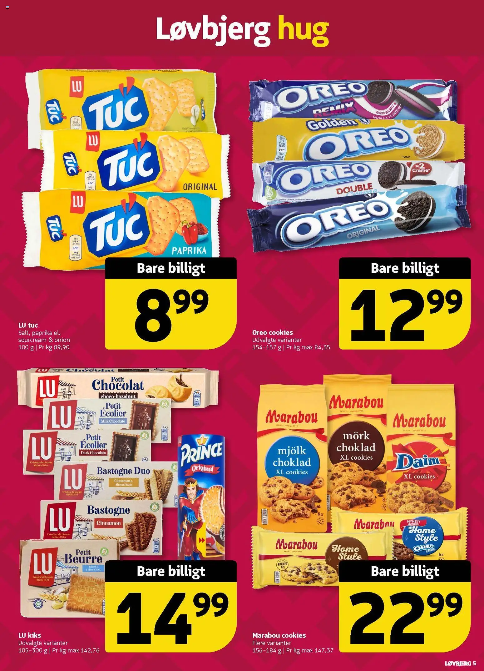 Løvbjerg tilbudsavis – gyldig fra 17.04.2026 | Side: 5 | Produkter: Creme, Cookies, Oreo, Paprika