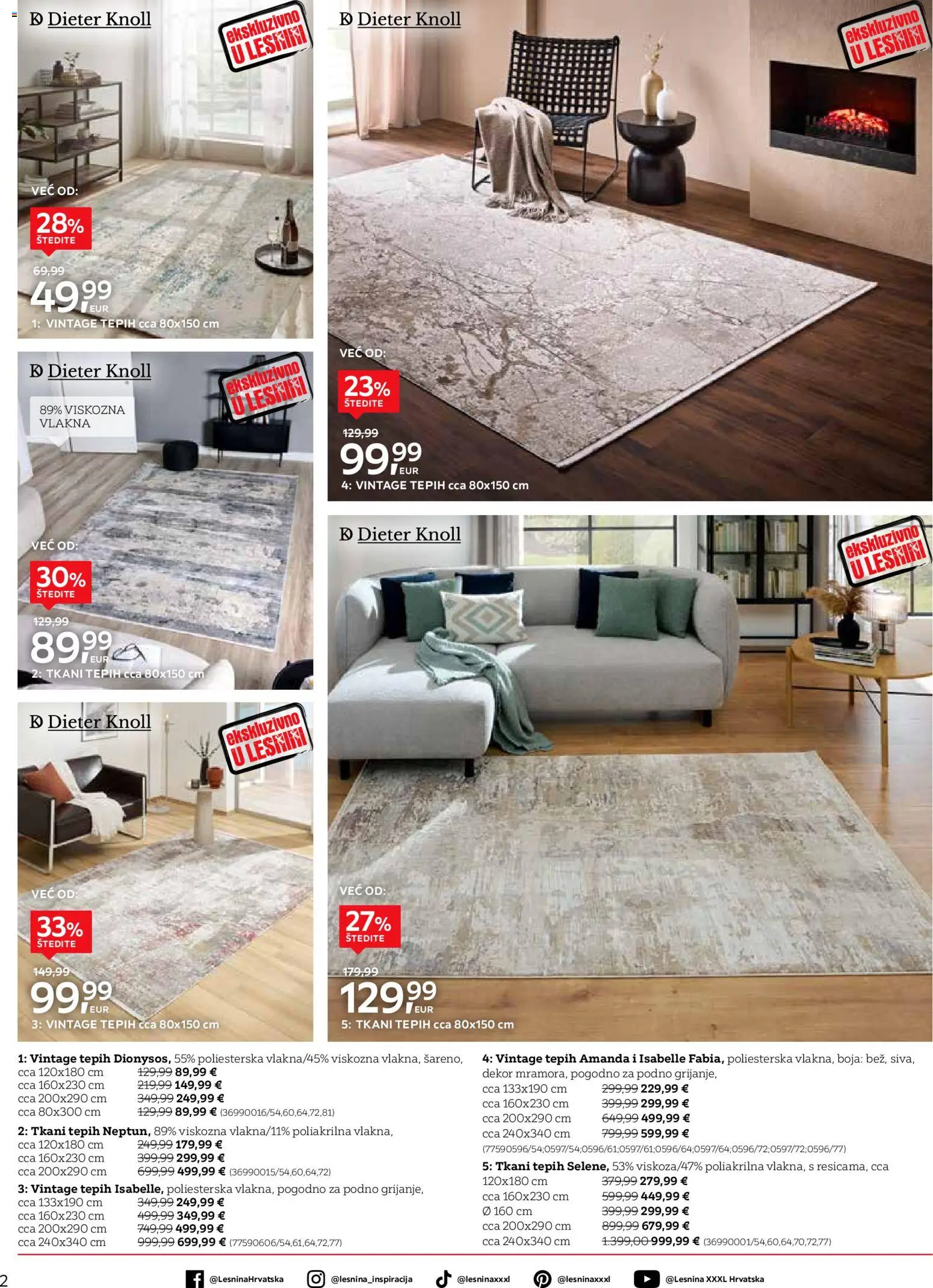 Lesnina katalog | vrijedi od 23.01.2026 | Stranica: 2 | Proizvodi: Tepih